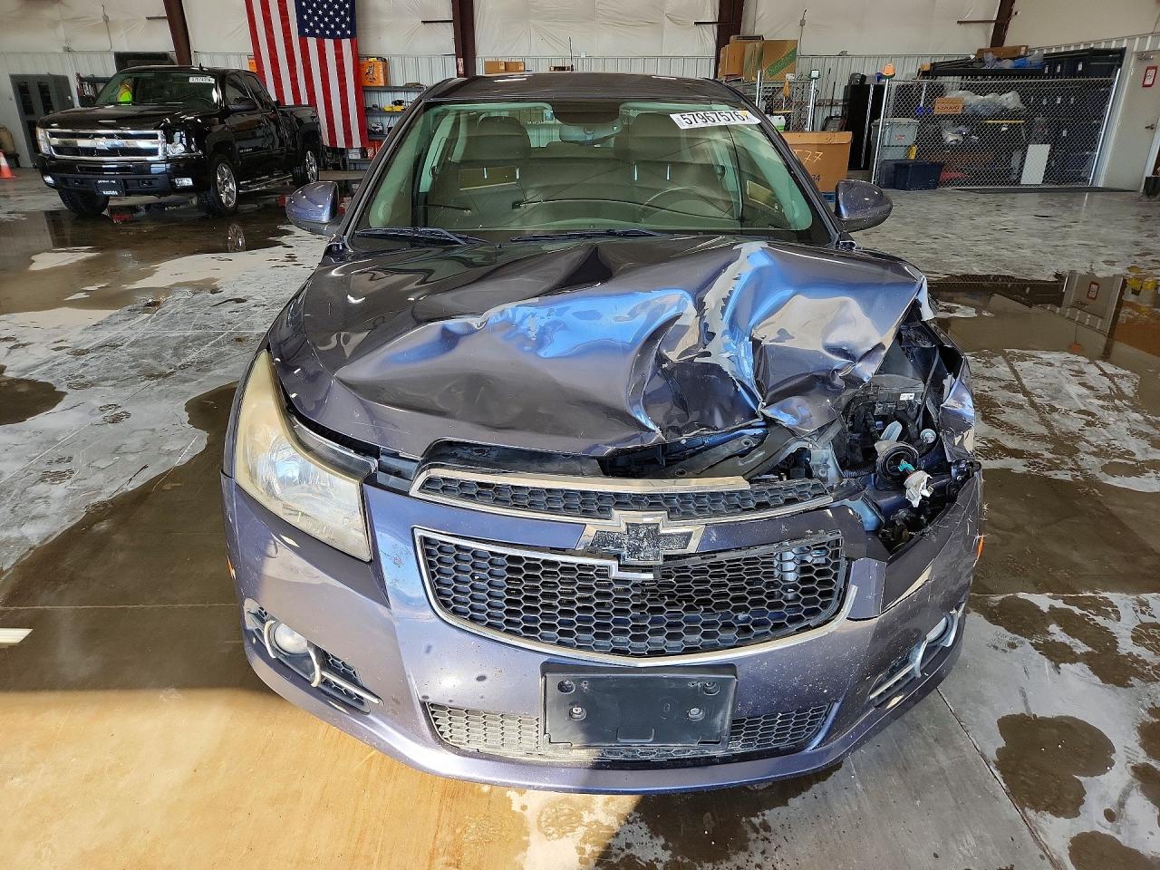 2013 Chevrolet Cruze Lt Blue vin: 1G1PC5SB7D7222848