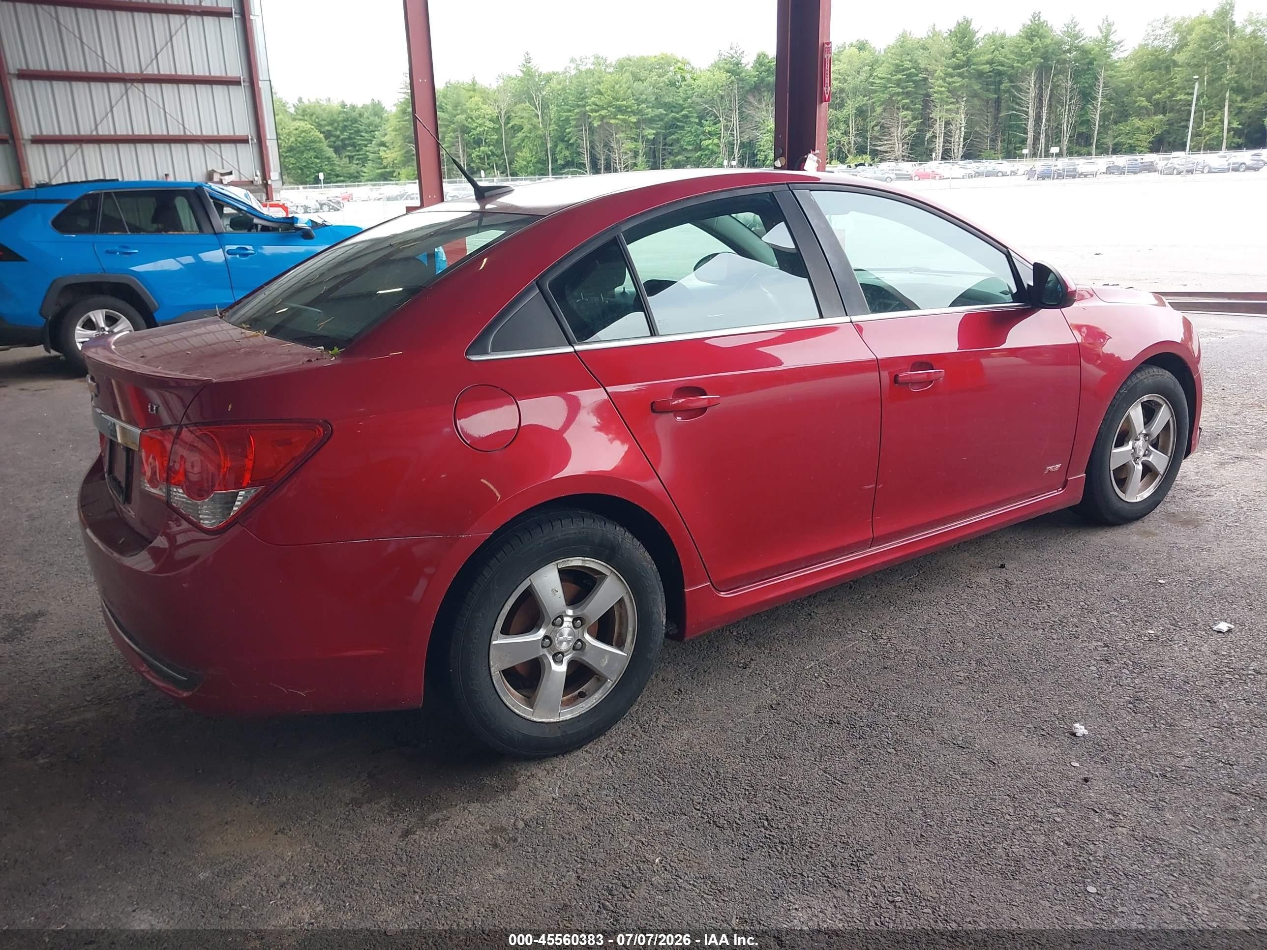 2013 Chevrolet Cruze 1lt Auto Red vin: 1G1PC5SB7D7298733