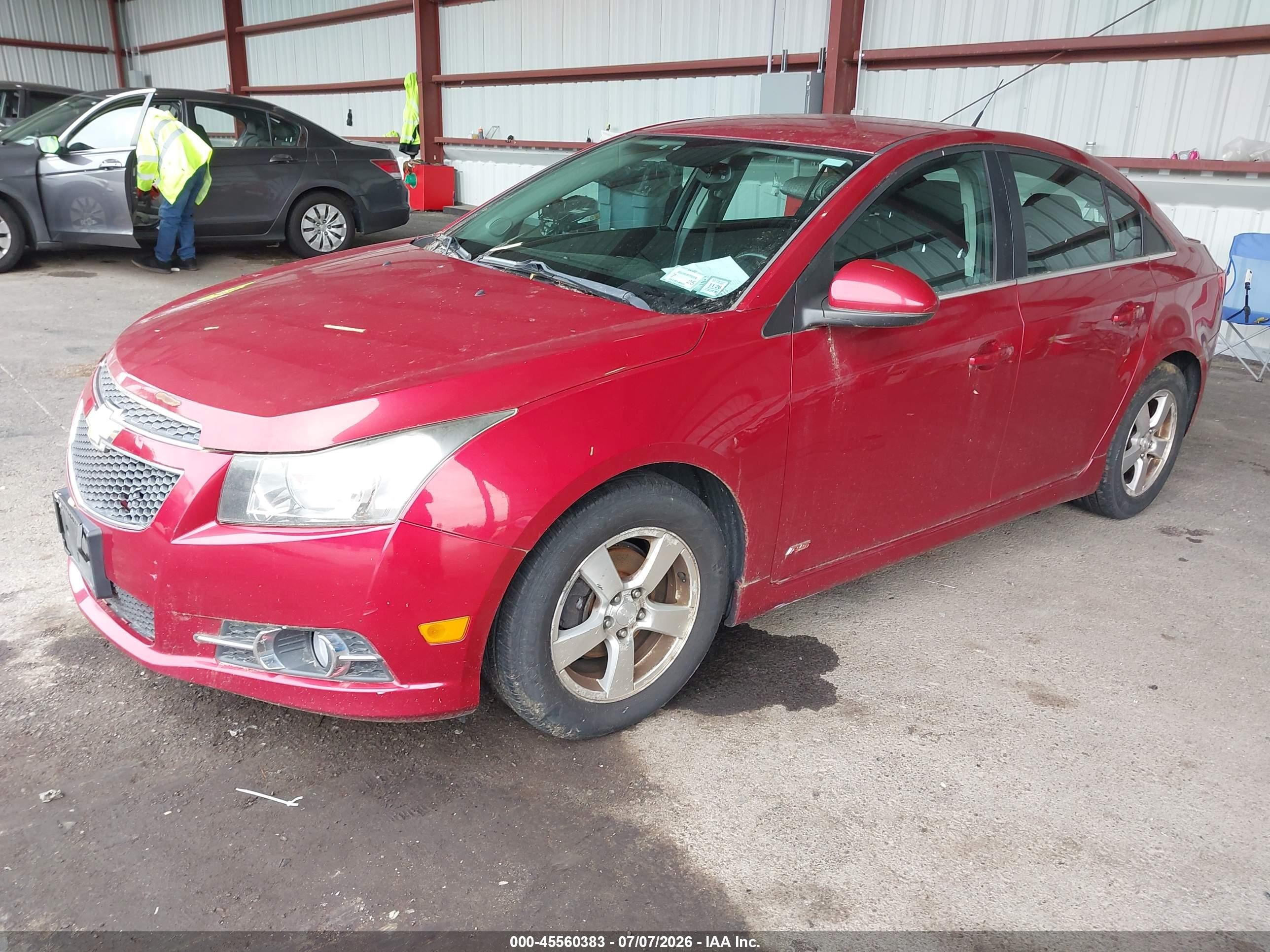 2013 Chevrolet Cruze 1lt Auto Red vin: 1G1PC5SB7D7298733