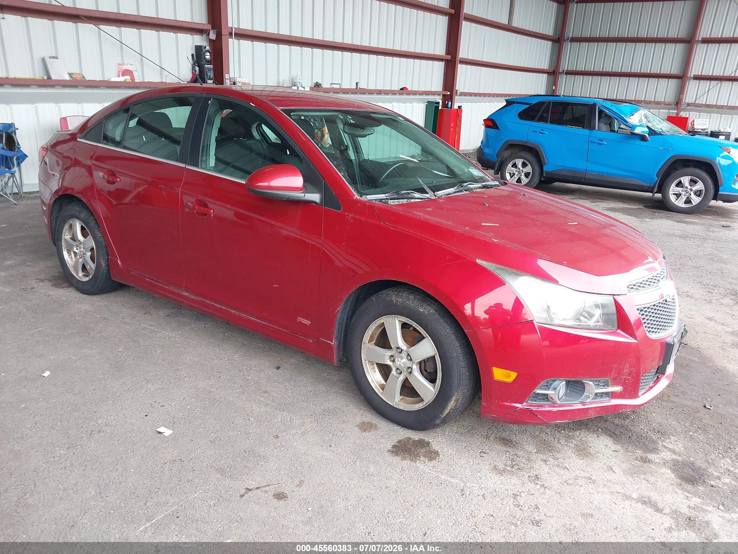 2013 Chevrolet Cruze 1lt Auto Red vin: 1G1PC5SB7D7298733