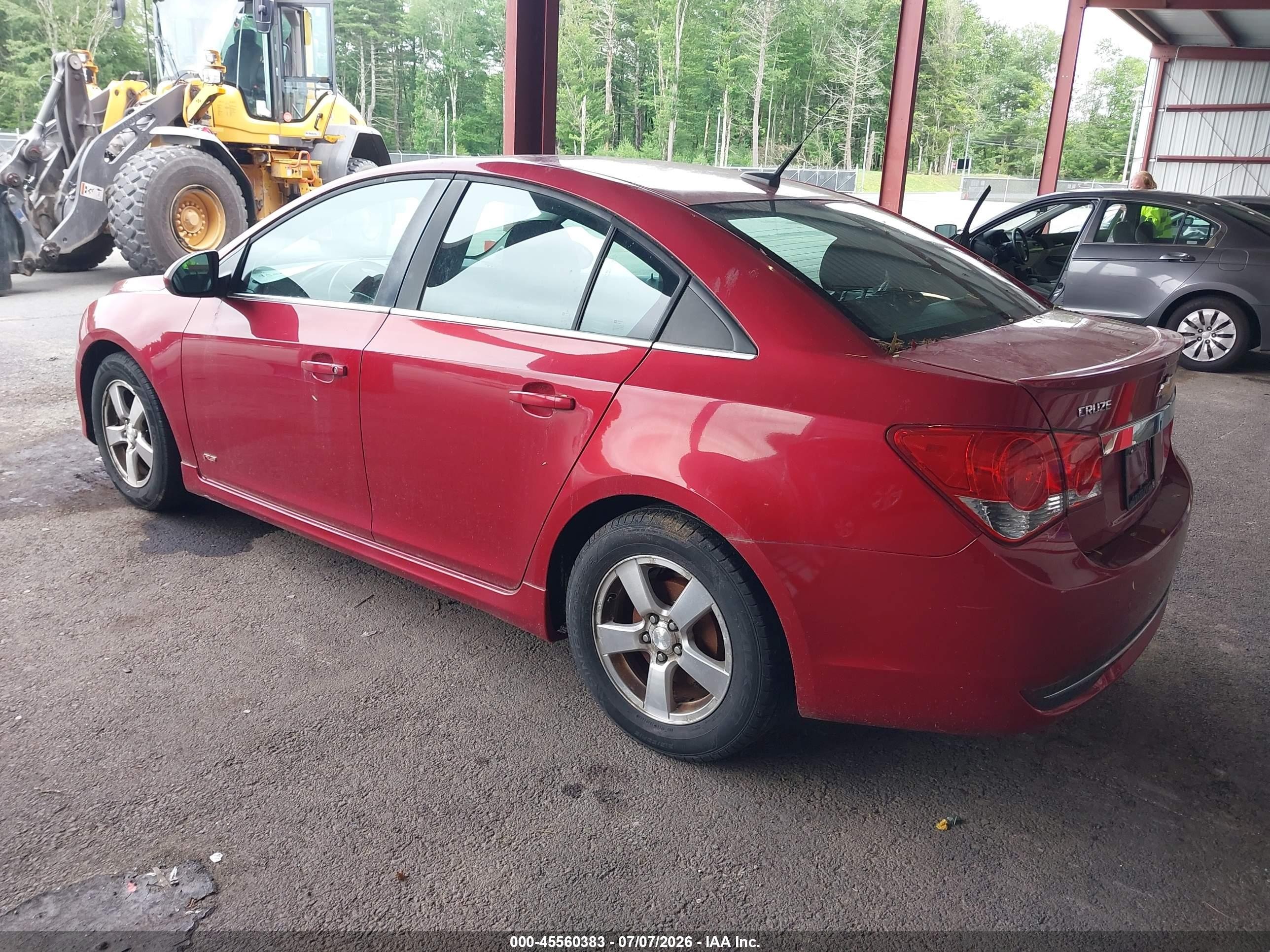 2013 Chevrolet Cruze 1lt Auto Red vin: 1G1PC5SB7D7298733