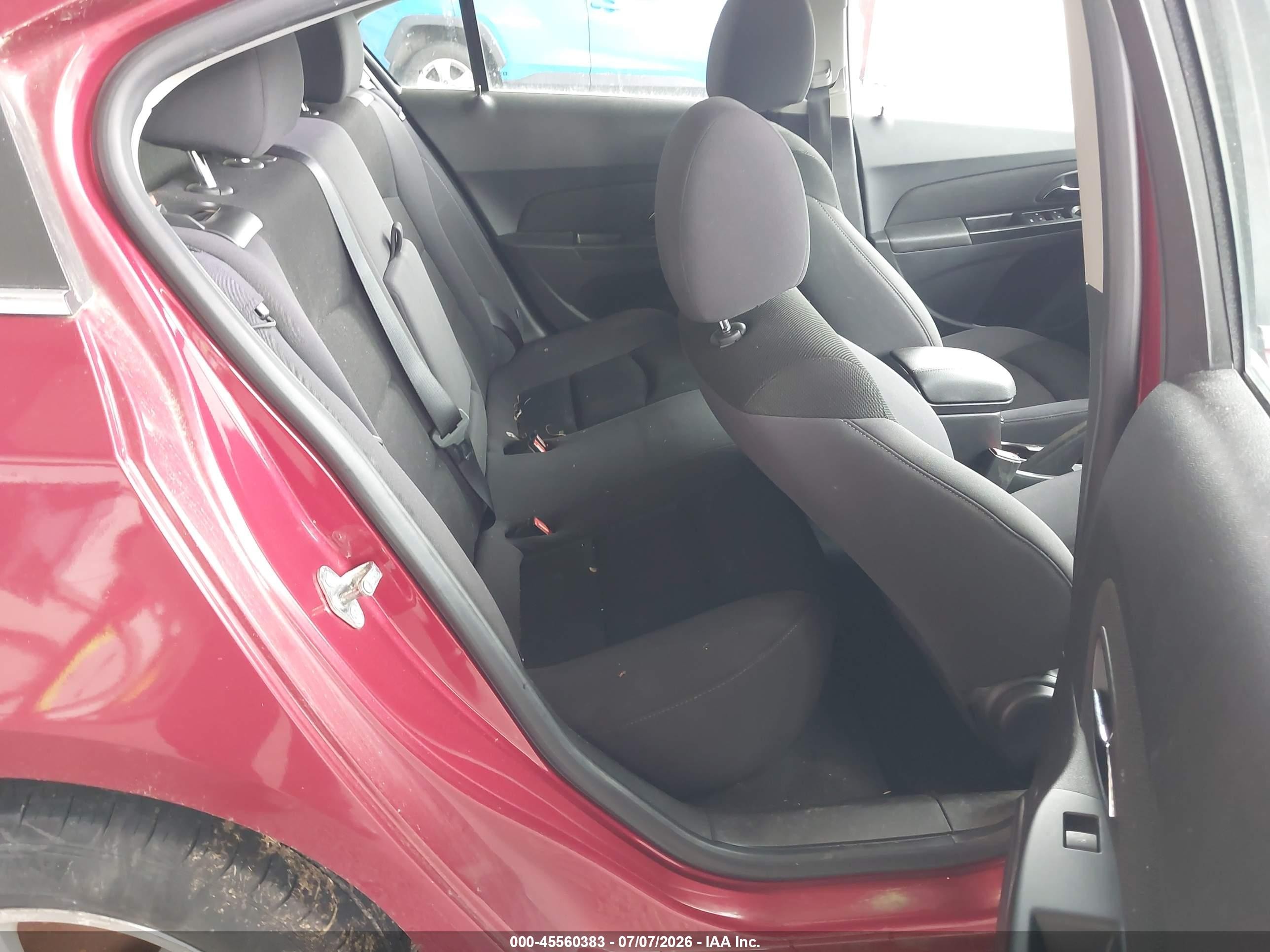 2013 Chevrolet Cruze 1lt Auto Red vin: 1G1PC5SB7D7298733