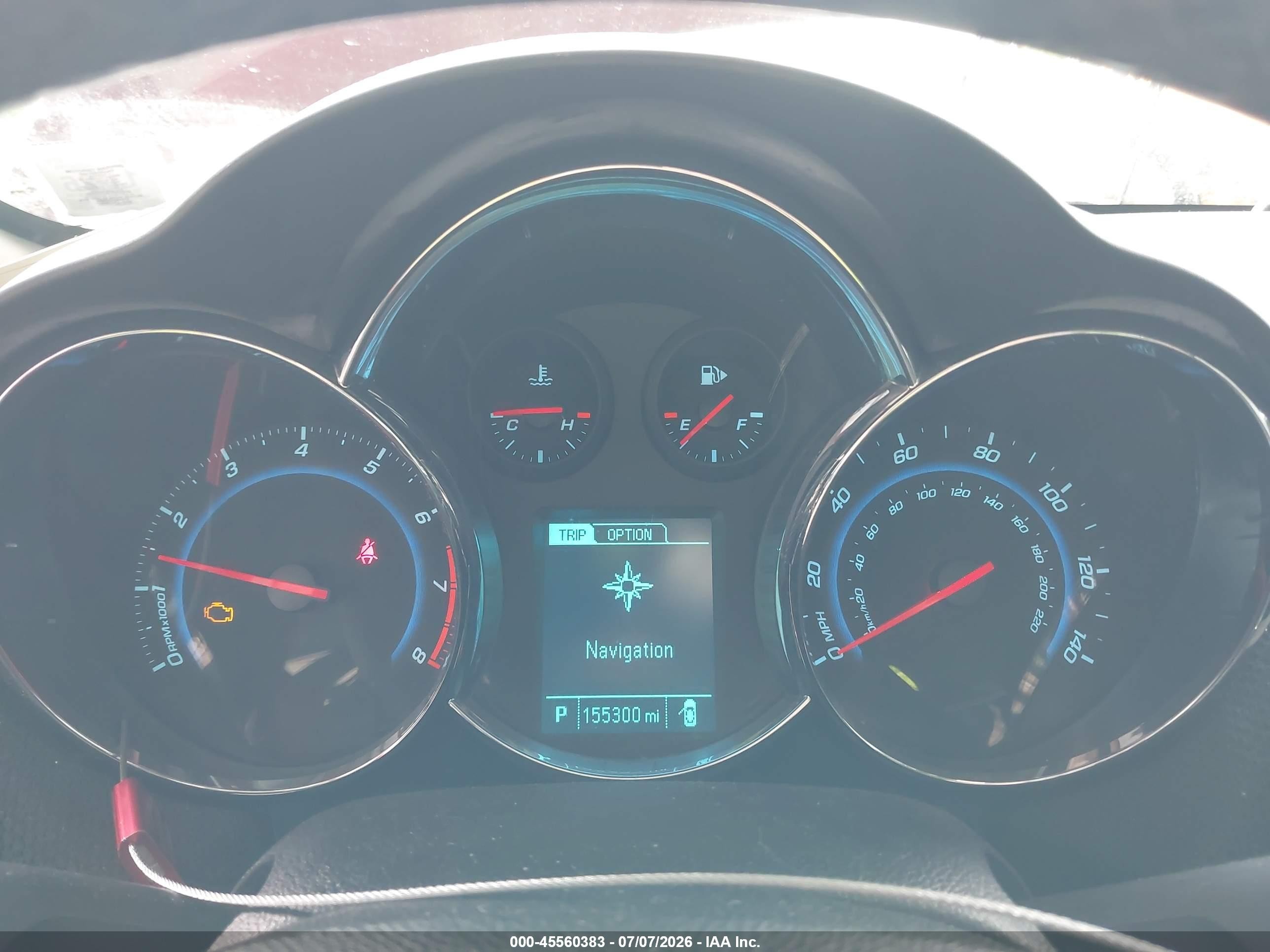 2013 Chevrolet Cruze 1lt Auto Red vin: 1G1PC5SB7D7298733