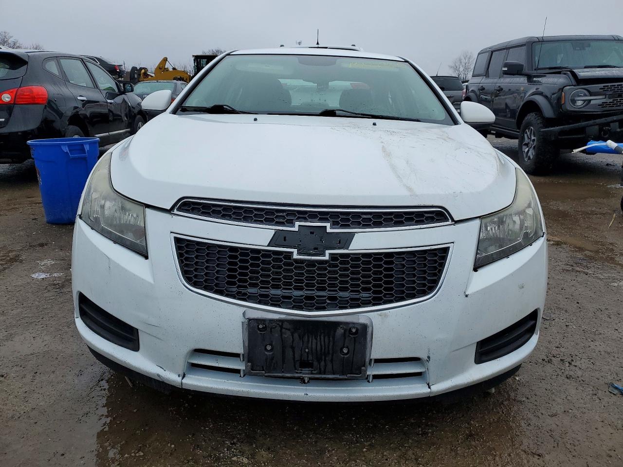 2013 Chevrolet Cruze Lt White vin: 1G1PC5SB7D7320908