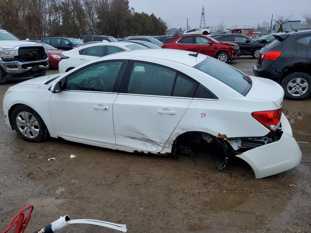 2013 Chevrolet Cruze Lt White vin: 1G1PC5SB7D7320908