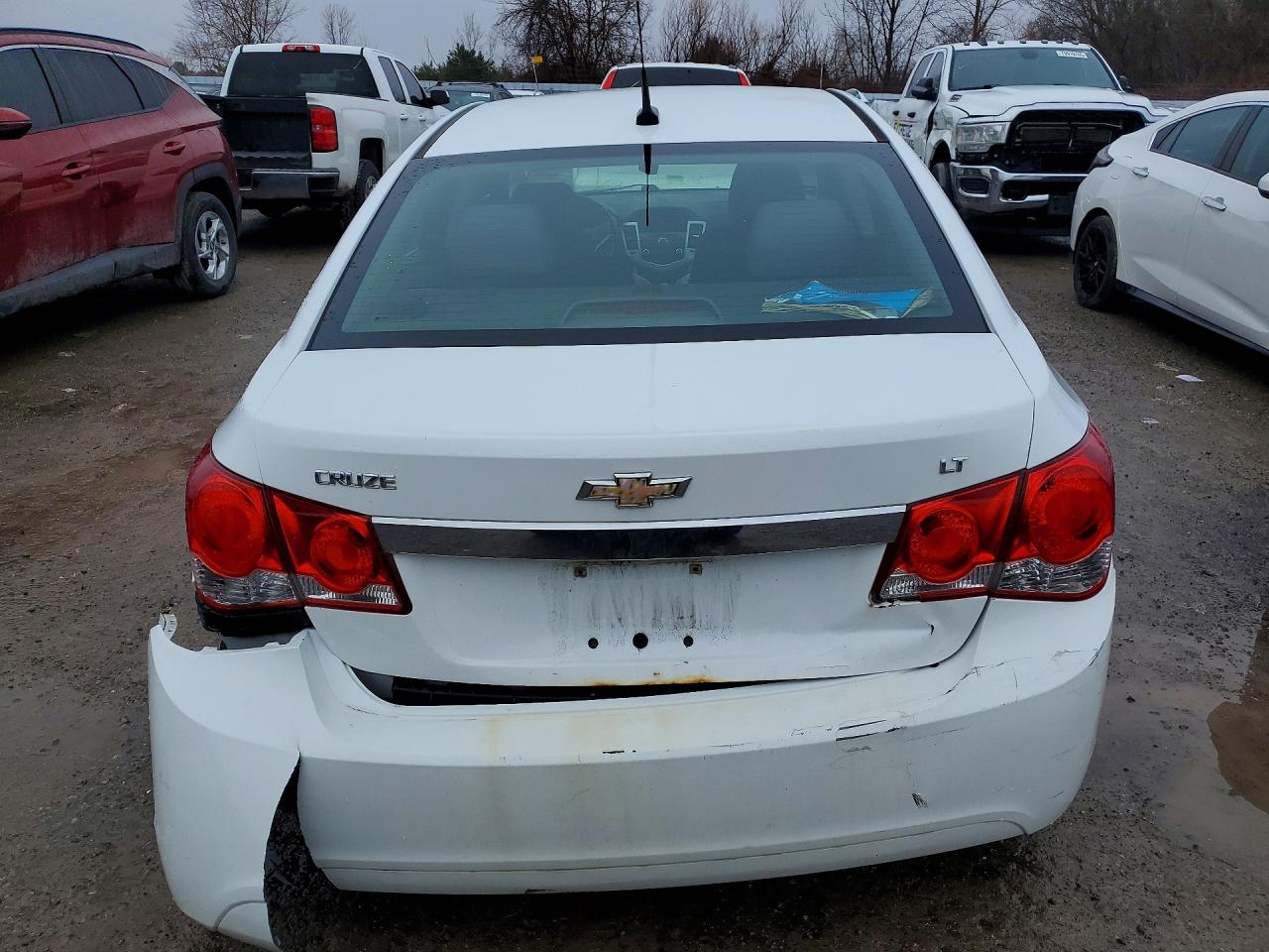 2013 Chevrolet Cruze Lt White vin: 1G1PC5SB7D7320908