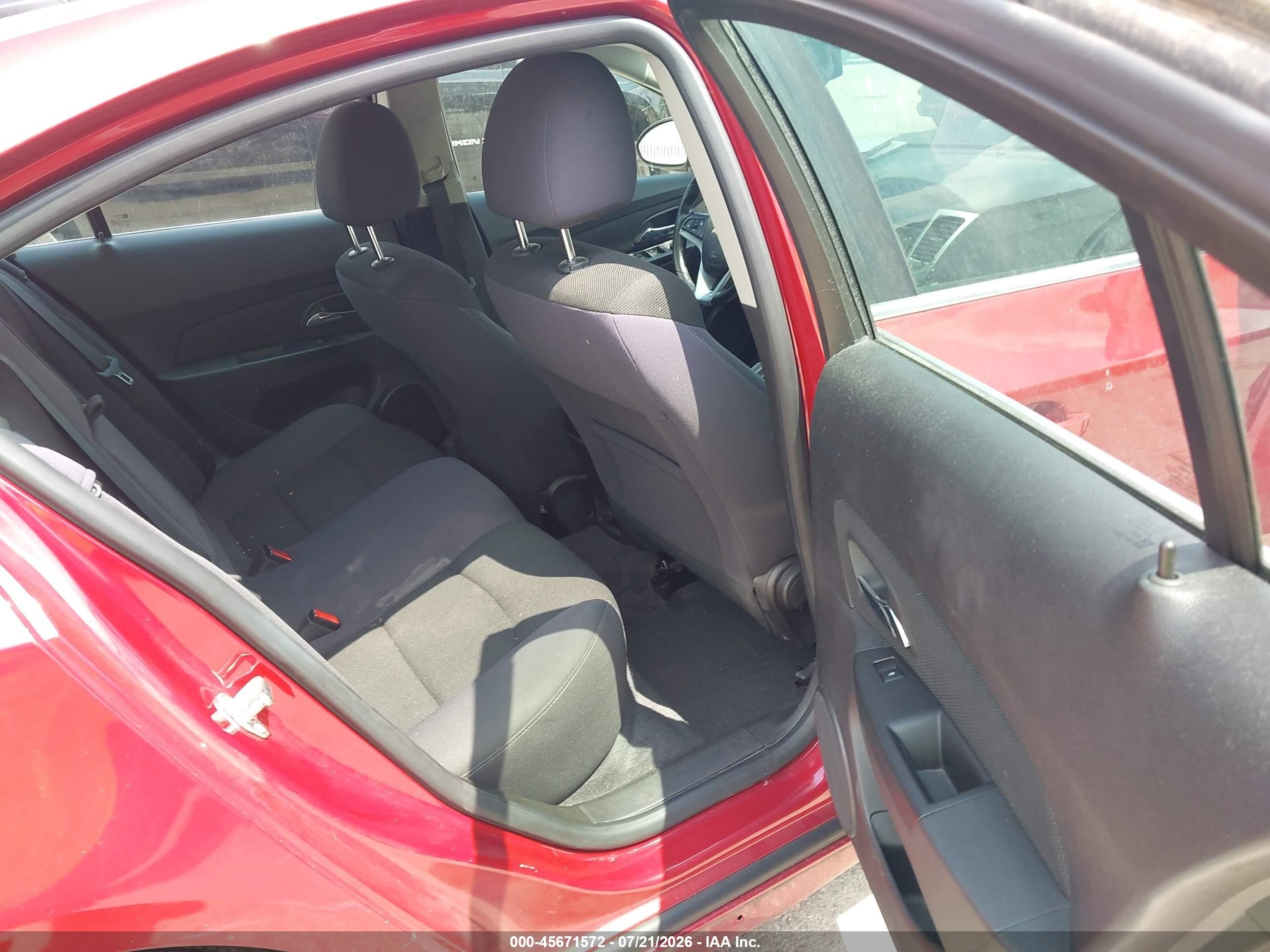 2014 Chevrolet Cruze 1lt Auto Red vin: 1G1PC5SB7E7106230