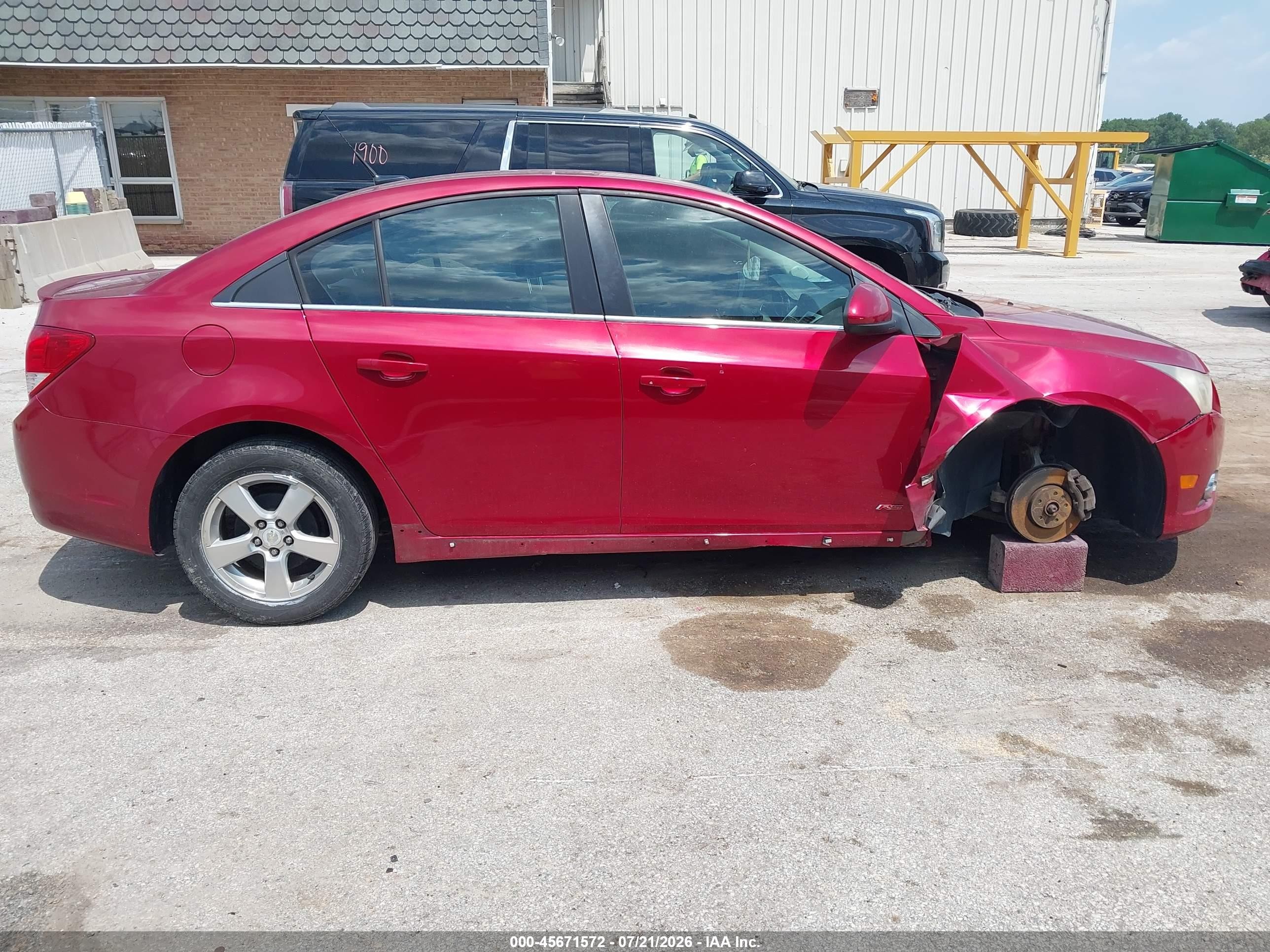 2014 Chevrolet Cruze 1lt Auto Red vin: 1G1PC5SB7E7106230