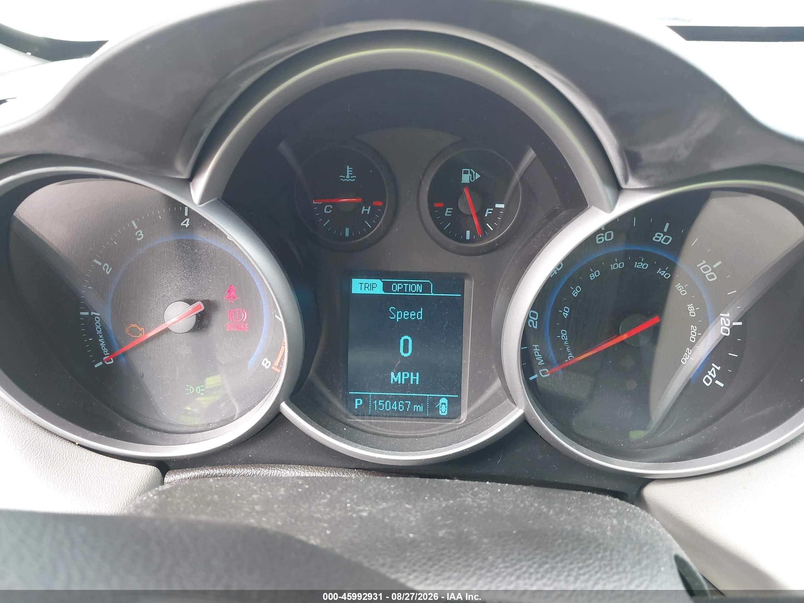 2014 Chevrolet Cruze 1lt Auto Белый vin: 1G1PC5SB7E7109144