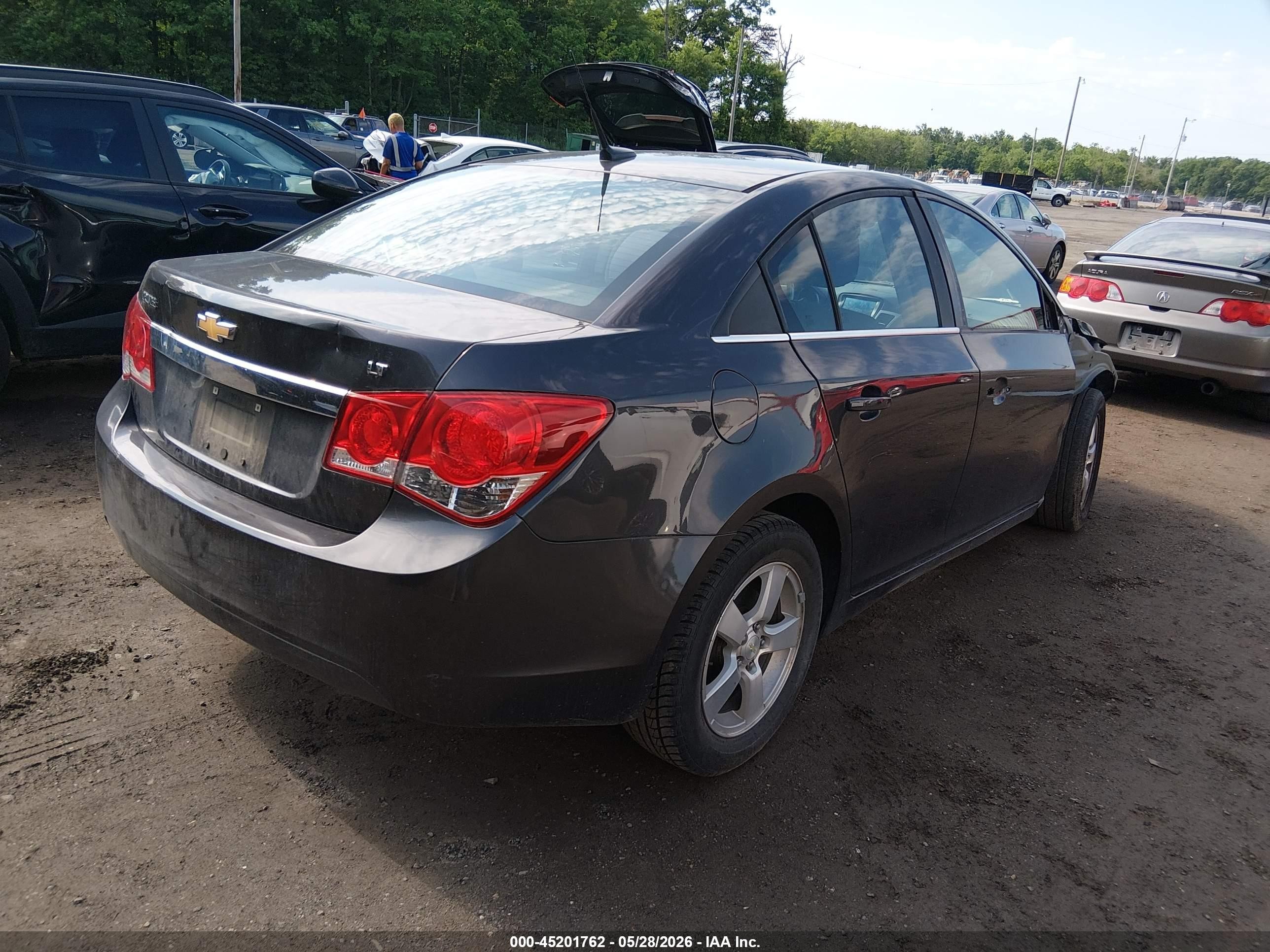 2014 Chevrolet Cruze 1lt Auto Gray vin: 1G1PC5SB7E7115090