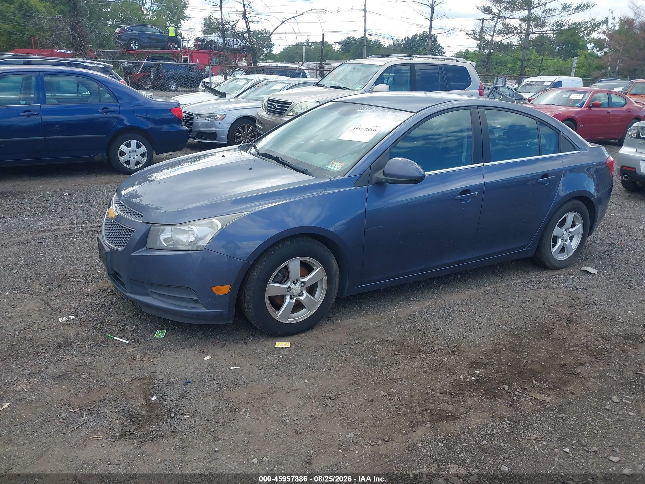 2014 Chevrolet Cruze 1lt Auto Blue vin: 1G1PC5SB7E7138529