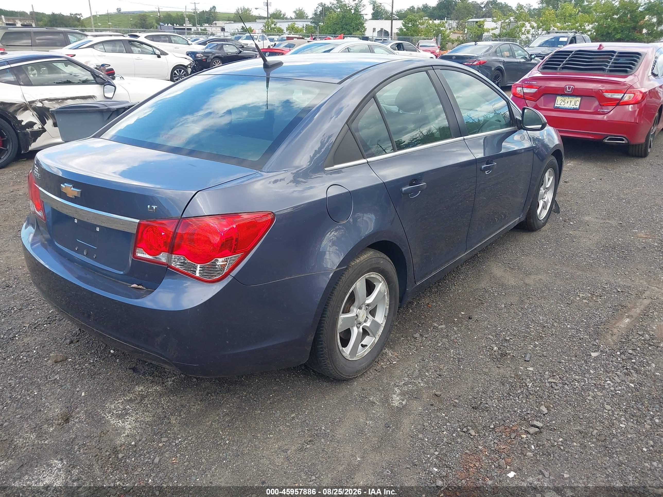 2014 Chevrolet Cruze 1lt Auto Blue vin: 1G1PC5SB7E7138529