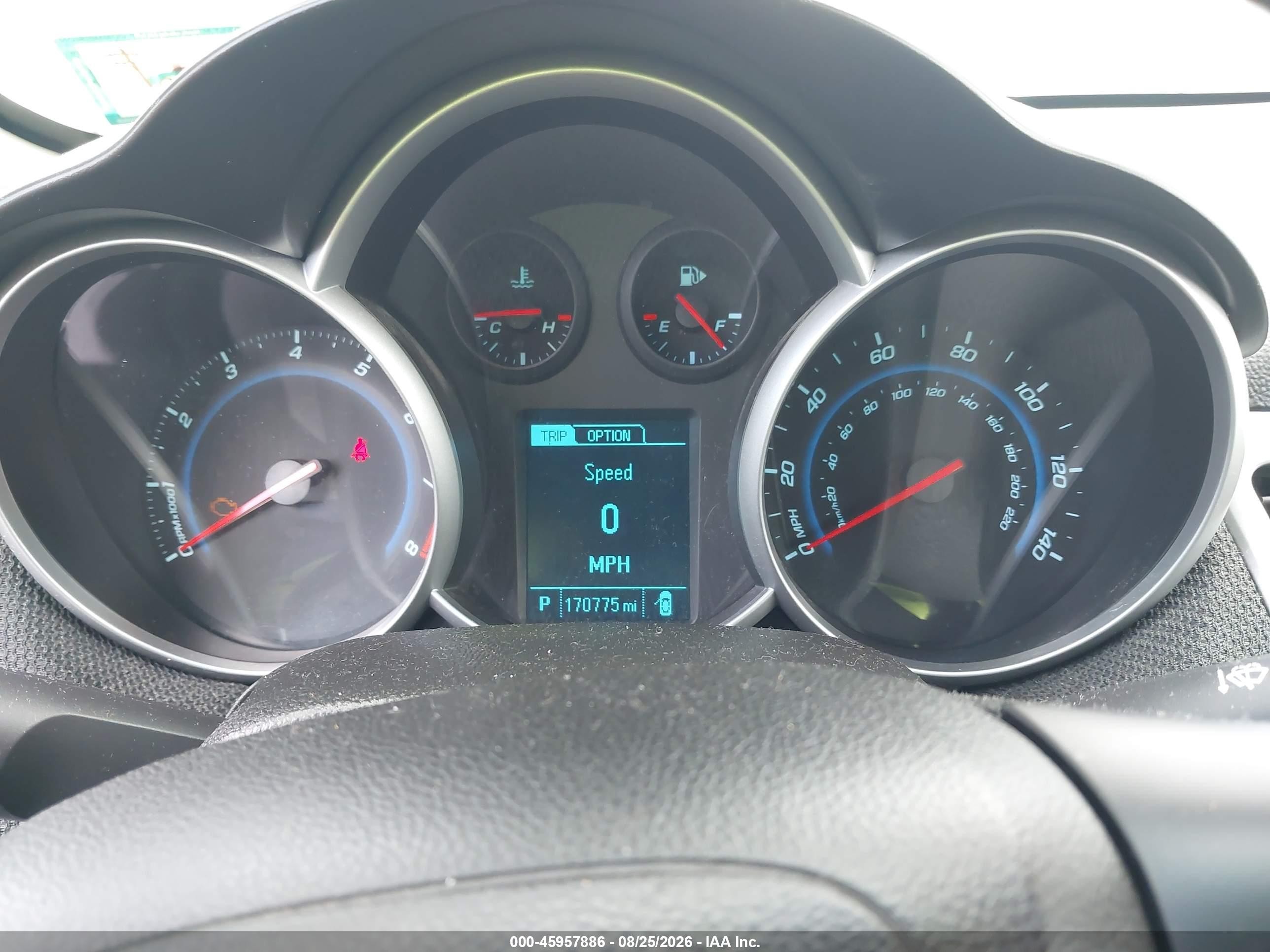 2014 Chevrolet Cruze 1lt Auto Blue vin: 1G1PC5SB7E7138529