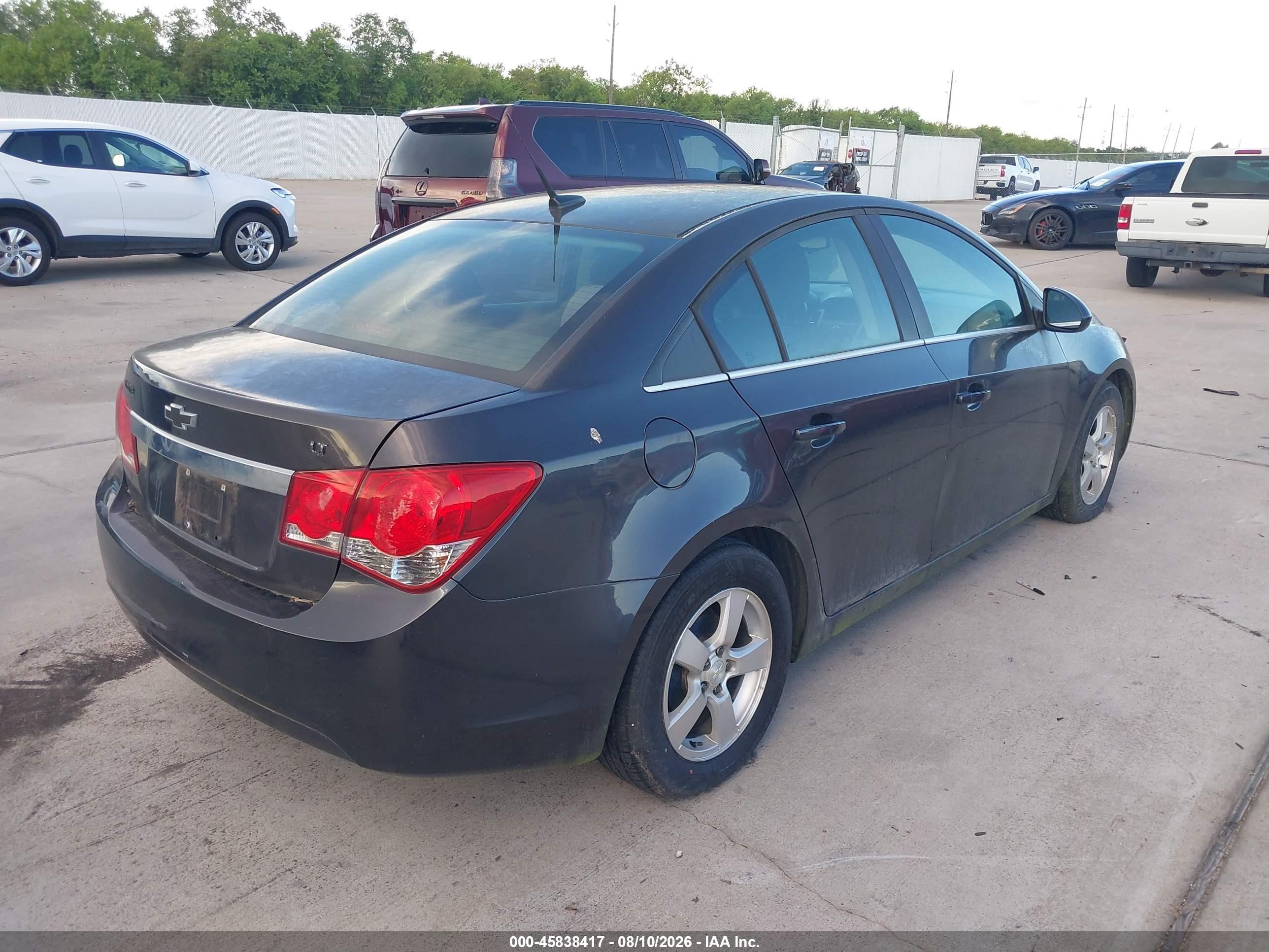 2014 Chevrolet Cruze 1lt Auto Gray vin: 1G1PC5SB7E7169778