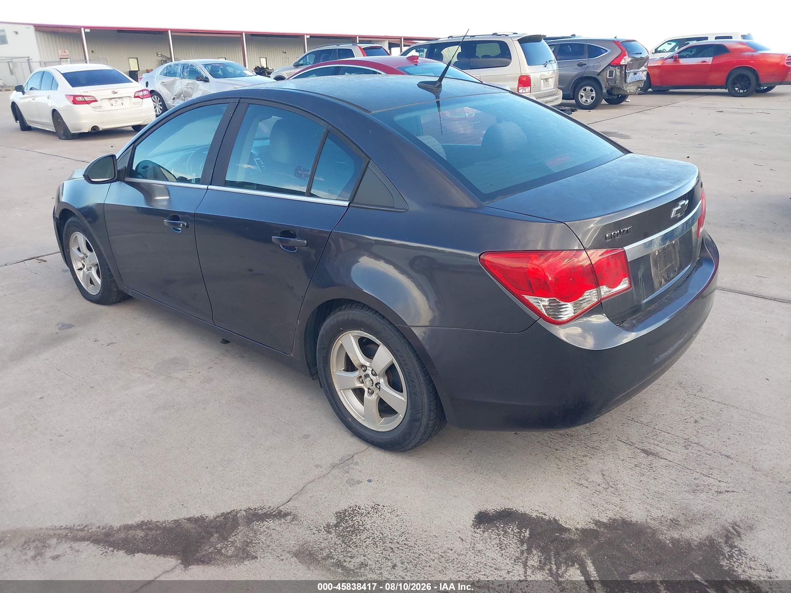 2014 Chevrolet Cruze 1lt Auto Gray vin: 1G1PC5SB7E7169778