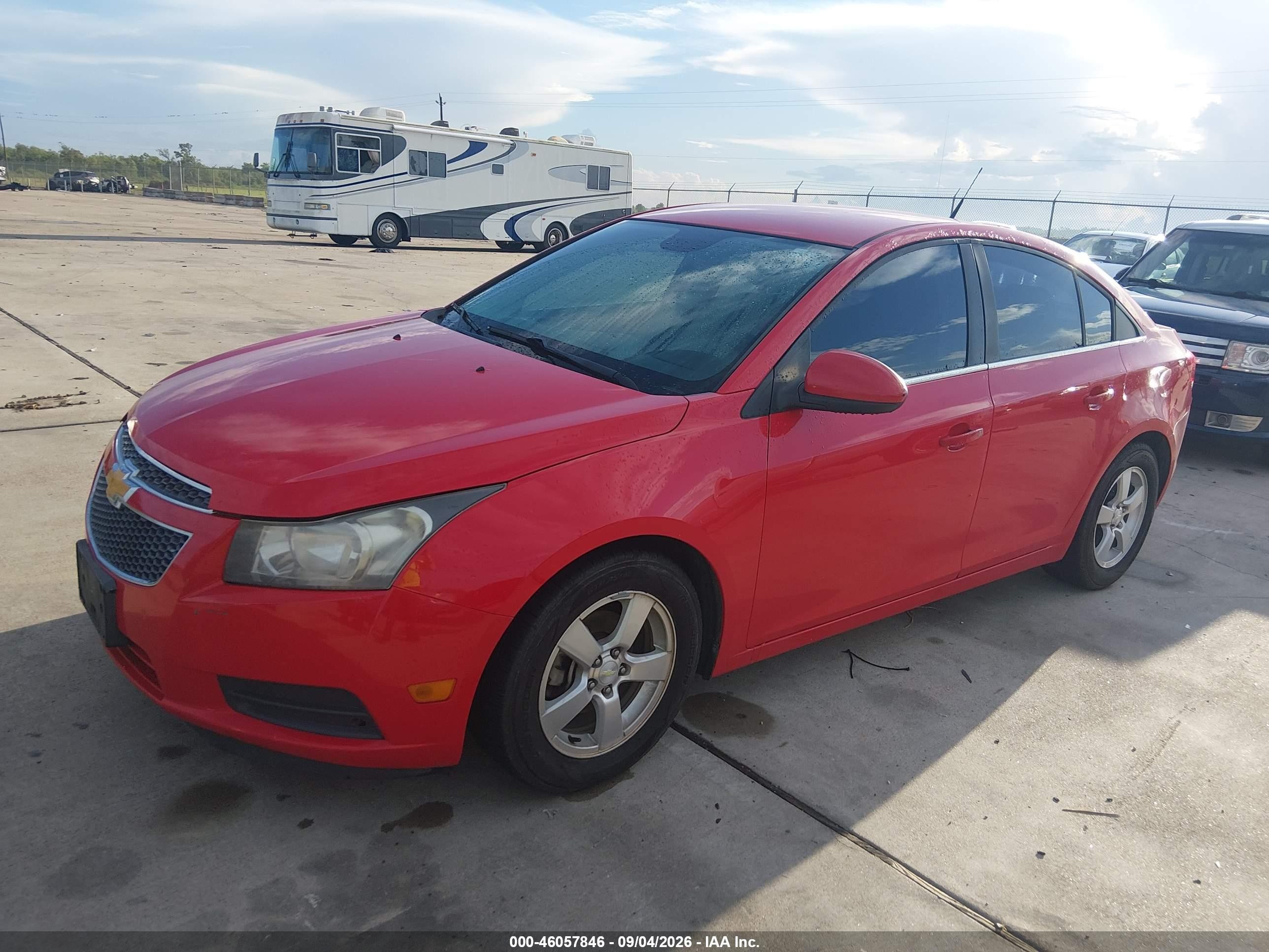 2014 Chevrolet Cruze 1lt Auto Red vin: 1G1PC5SB7E7172244