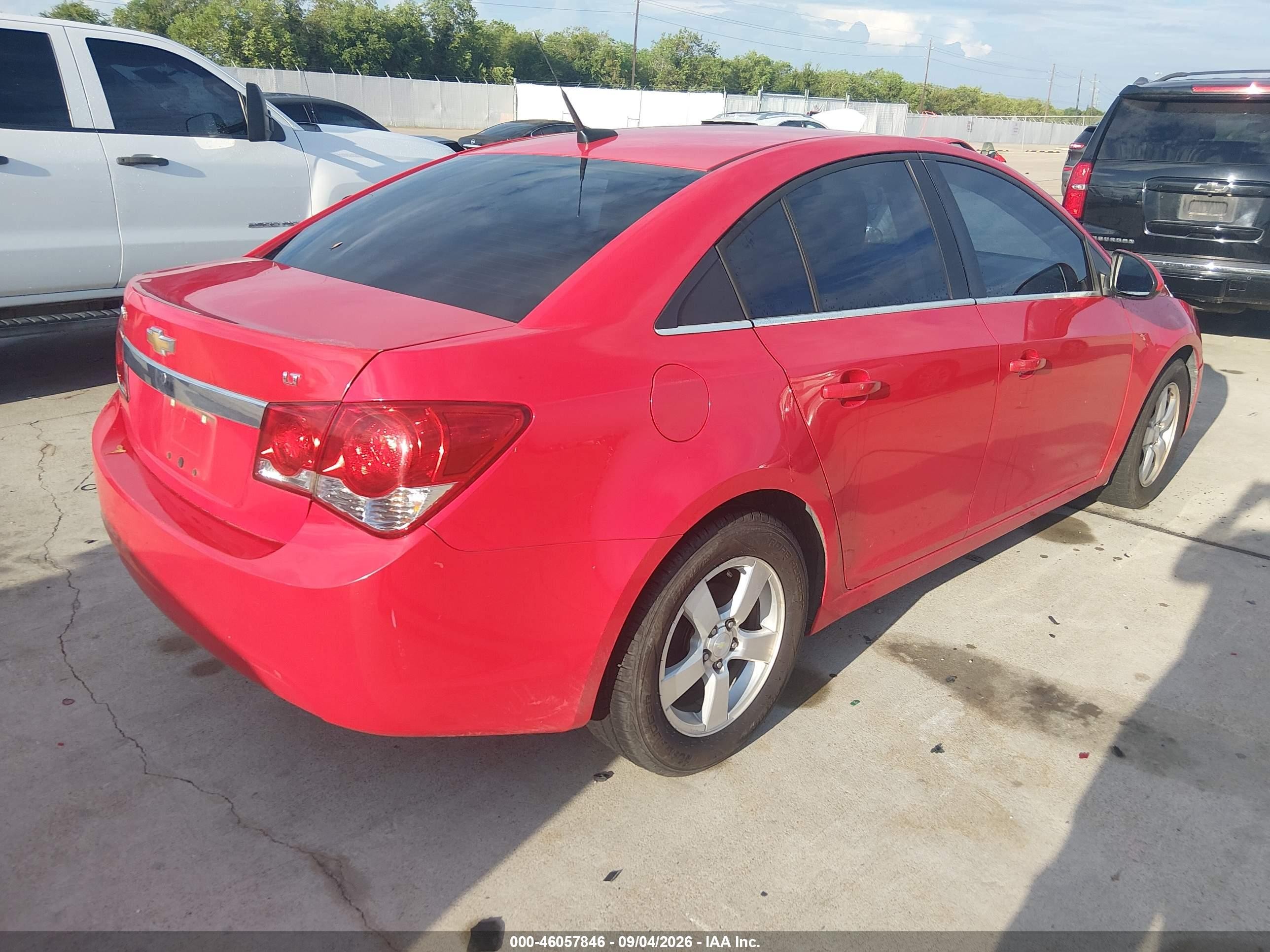 2014 Chevrolet Cruze 1lt Auto Red vin: 1G1PC5SB7E7172244