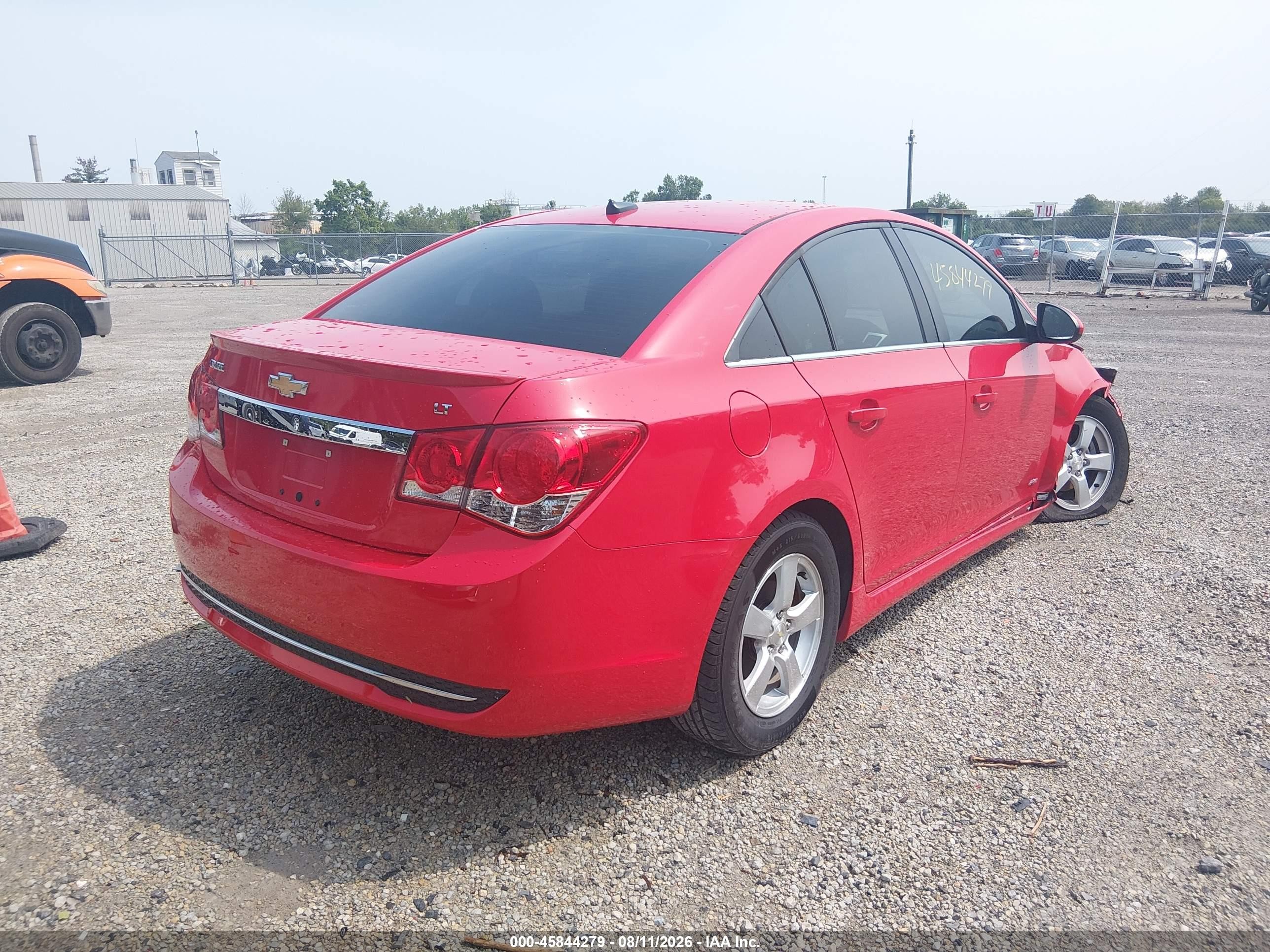 2014 Chevrolet Cruze 1lt Auto Красный vin: 1G1PC5SB7E7176004