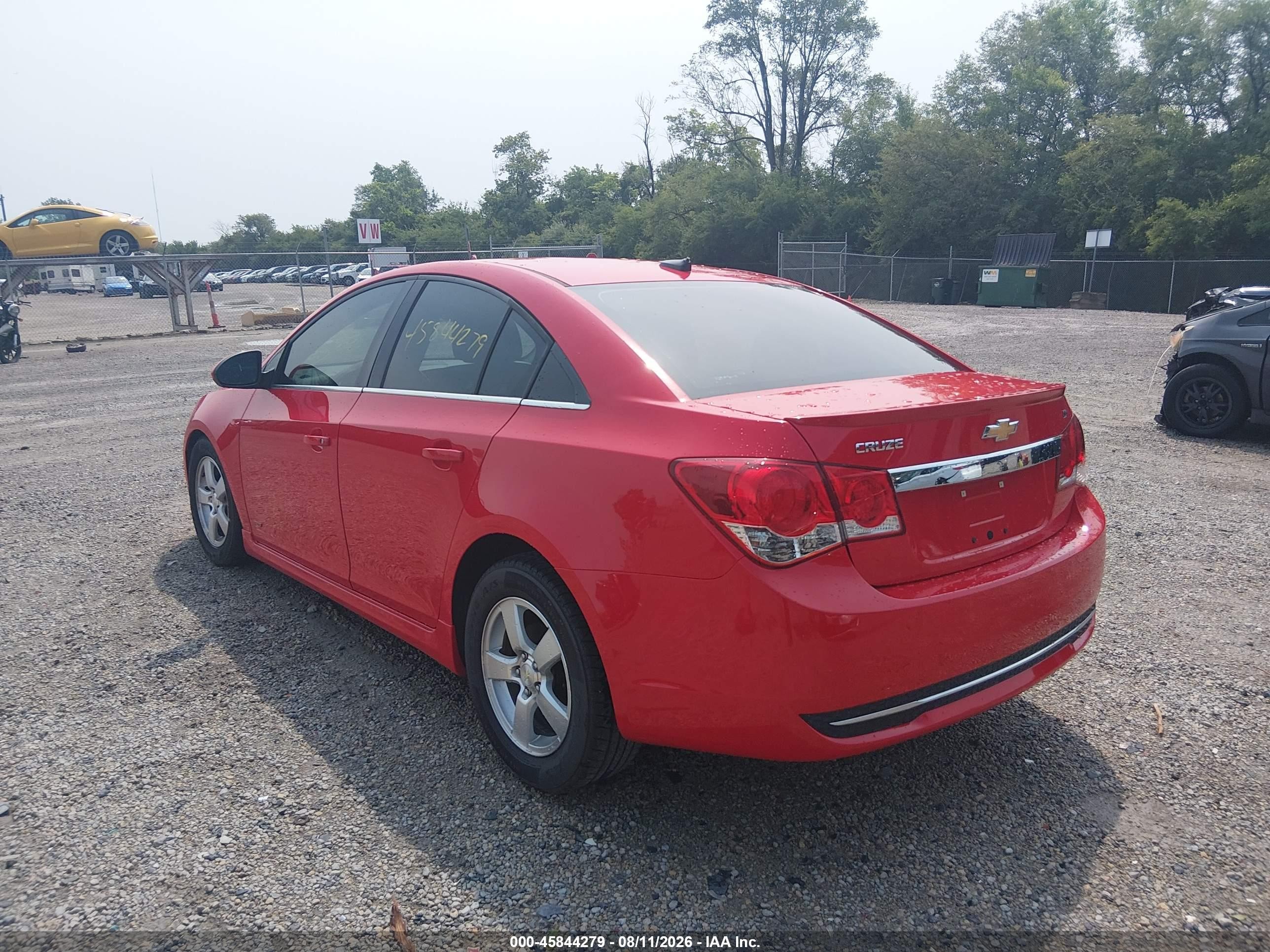 2014 Chevrolet Cruze 1lt Auto Красный vin: 1G1PC5SB7E7176004