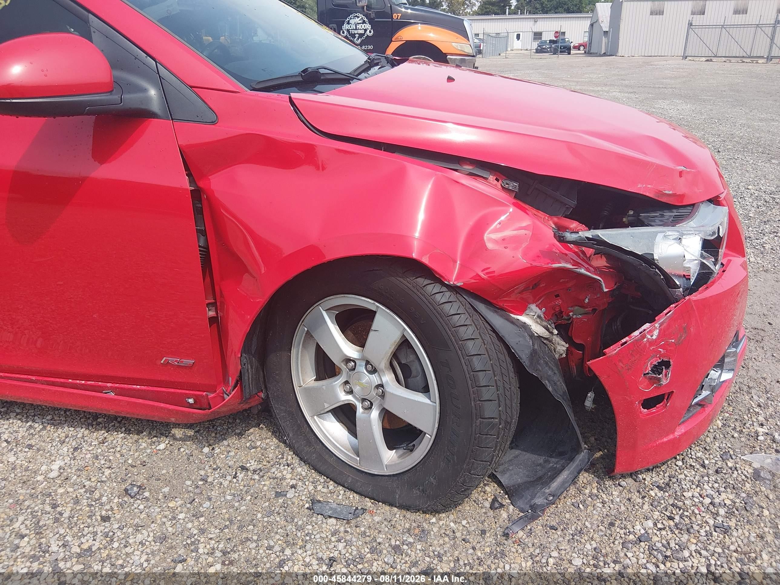 2014 Chevrolet Cruze 1lt Auto Красный vin: 1G1PC5SB7E7176004