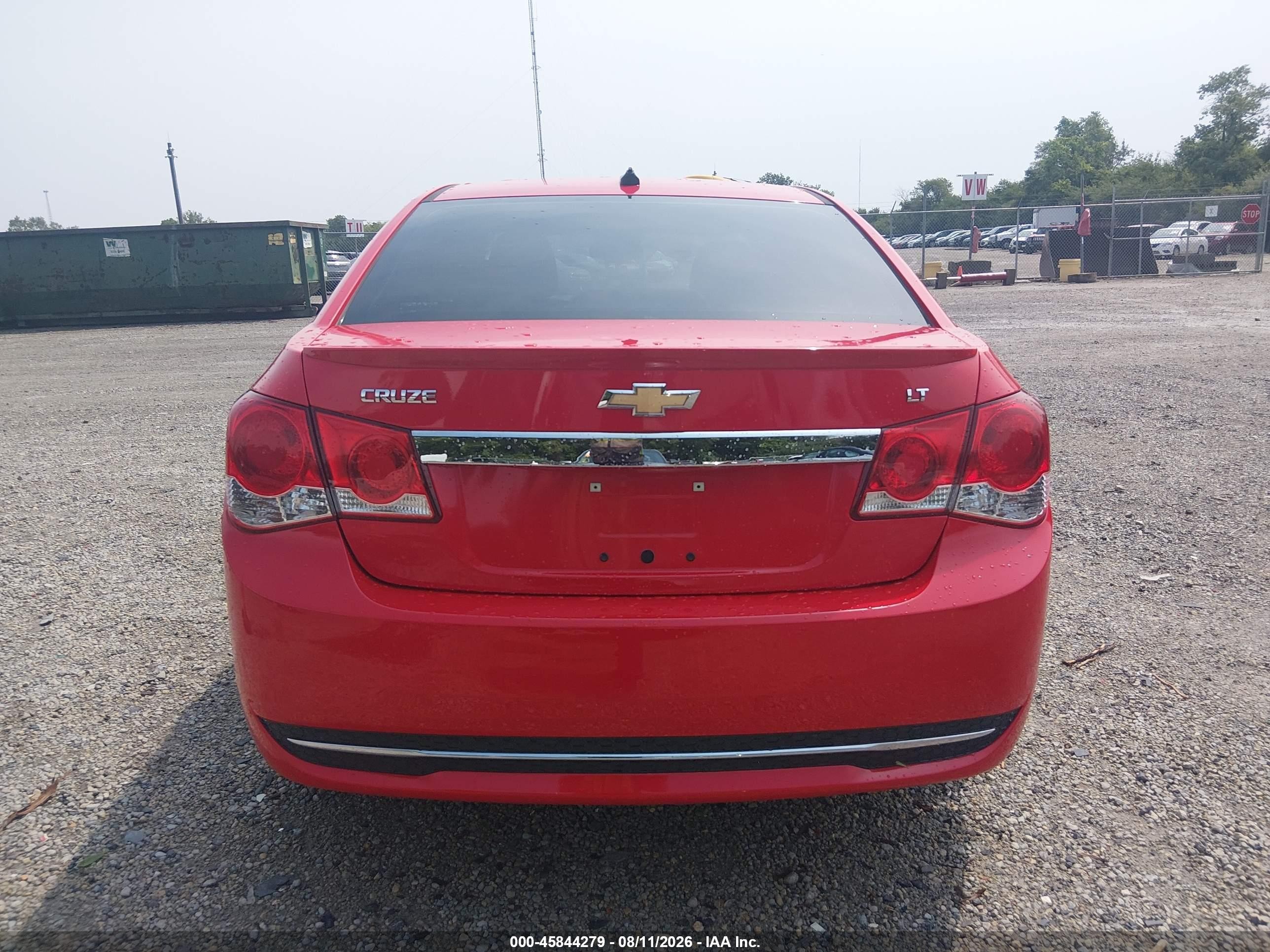2014 Chevrolet Cruze 1lt Auto Красный vin: 1G1PC5SB7E7176004
