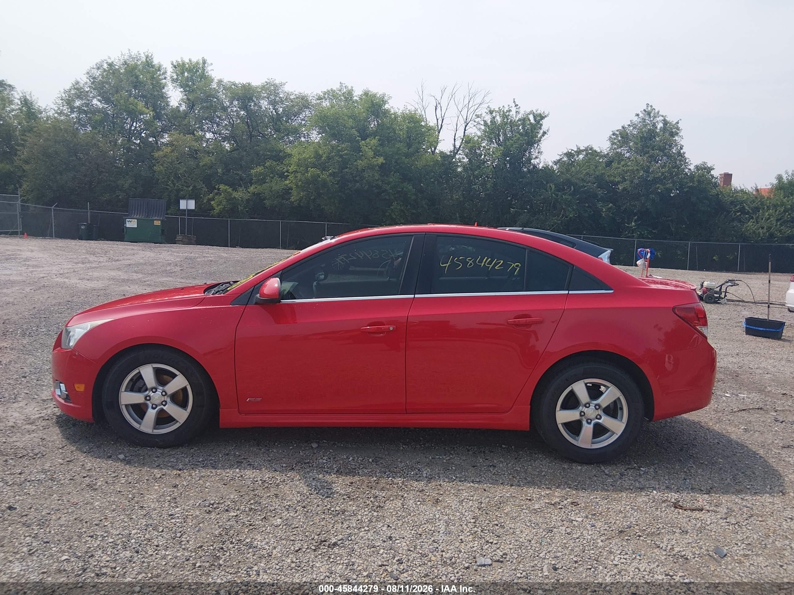2014 Chevrolet Cruze 1lt Auto Красный vin: 1G1PC5SB7E7176004
