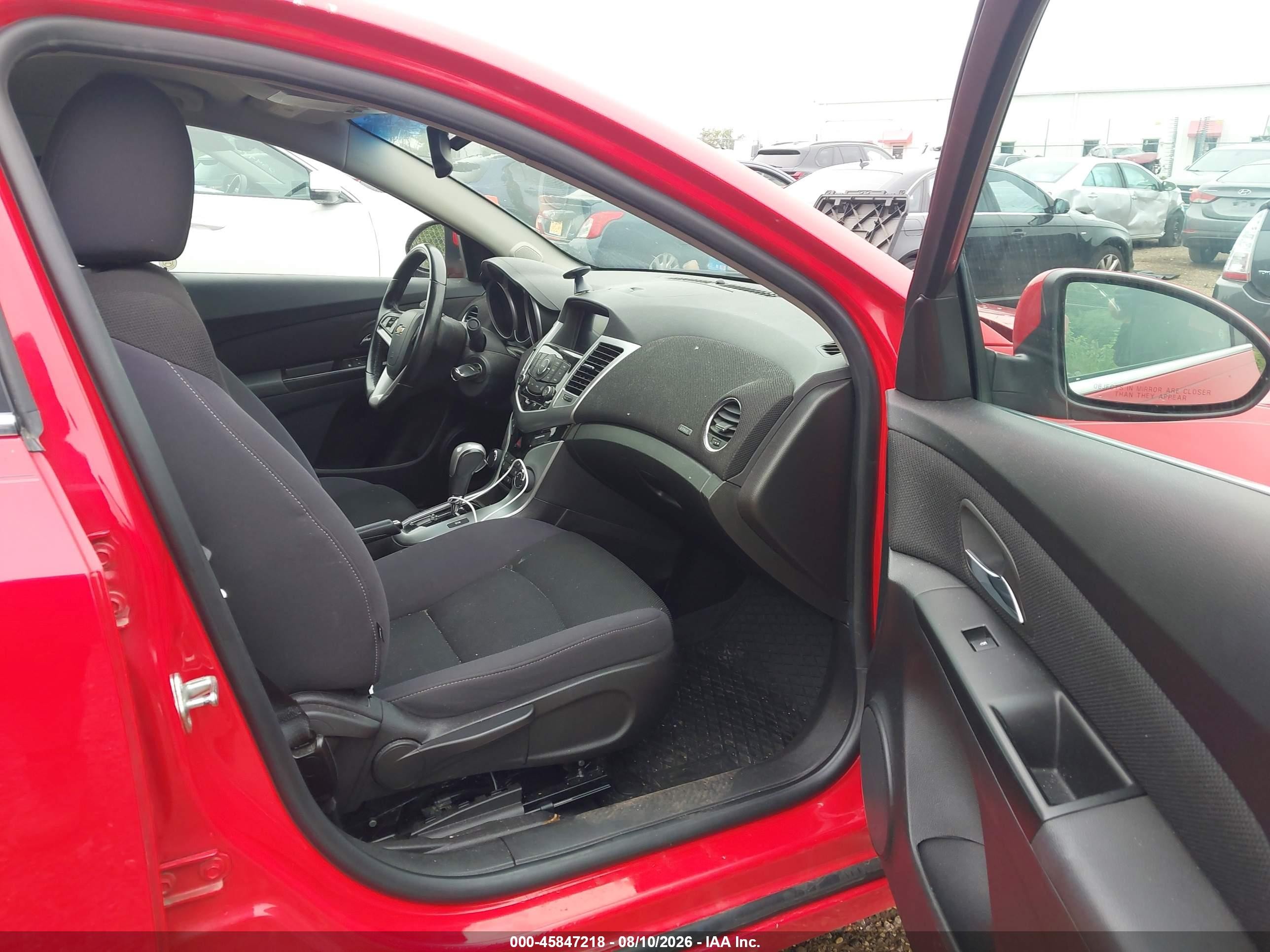 2014 Chevrolet Cruze 1lt Auto Red vin: 1G1PC5SB7E7213763