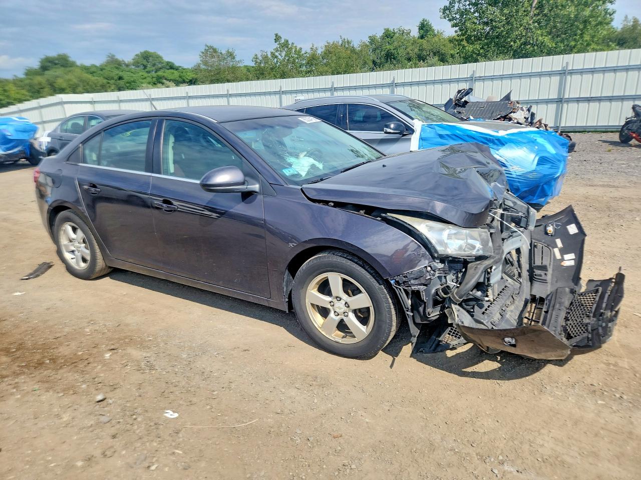 2014 Chevrolet Cruze Lt Gray vin: 1G1PC5SB7E7234452