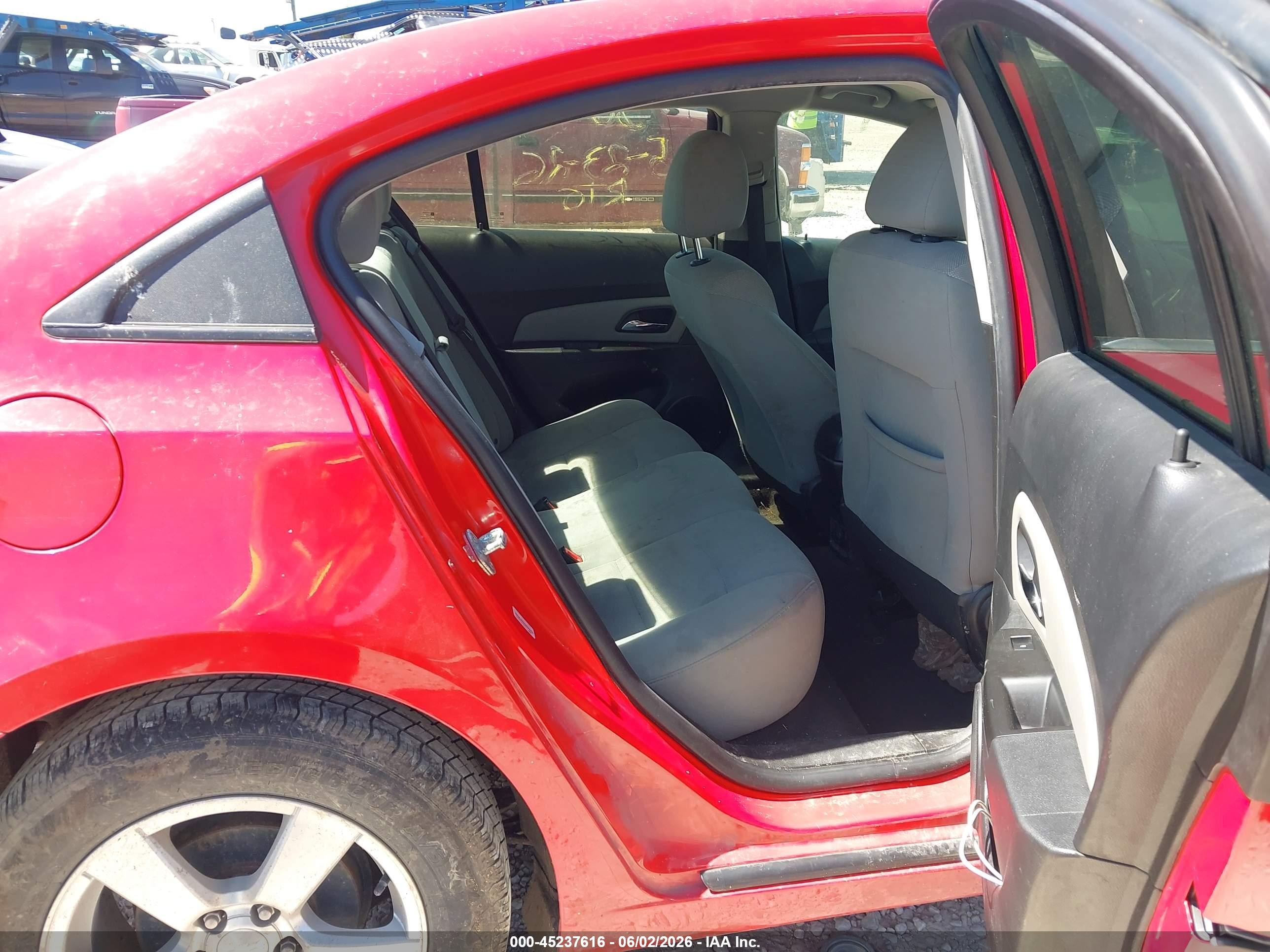 2014 Chevrolet Cruze 1lt Auto Red vin: 1G1PC5SB7E7240770