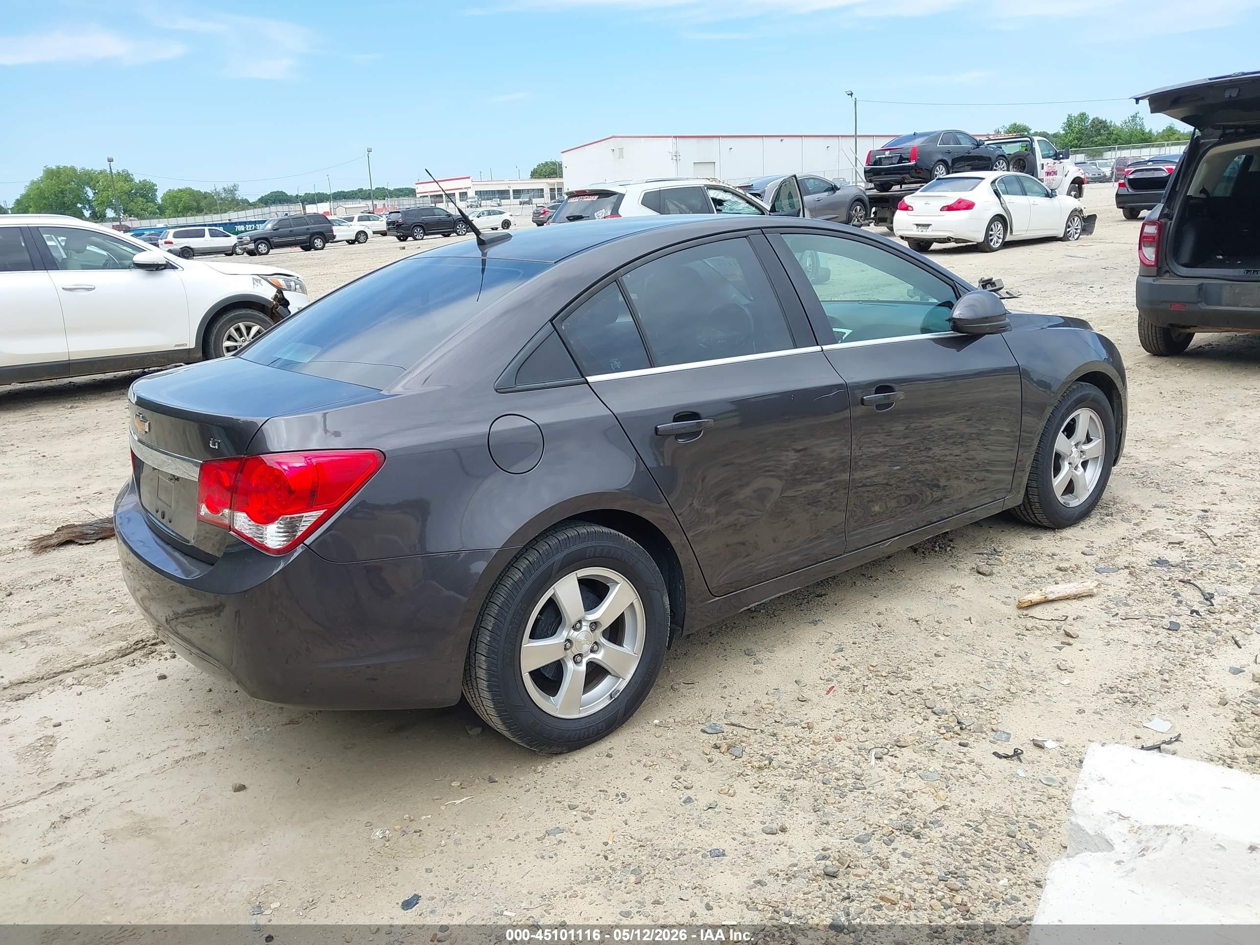 2014 Chevrolet Cruze 1lt Auto Gray vin: 1G1PC5SB7E7315094