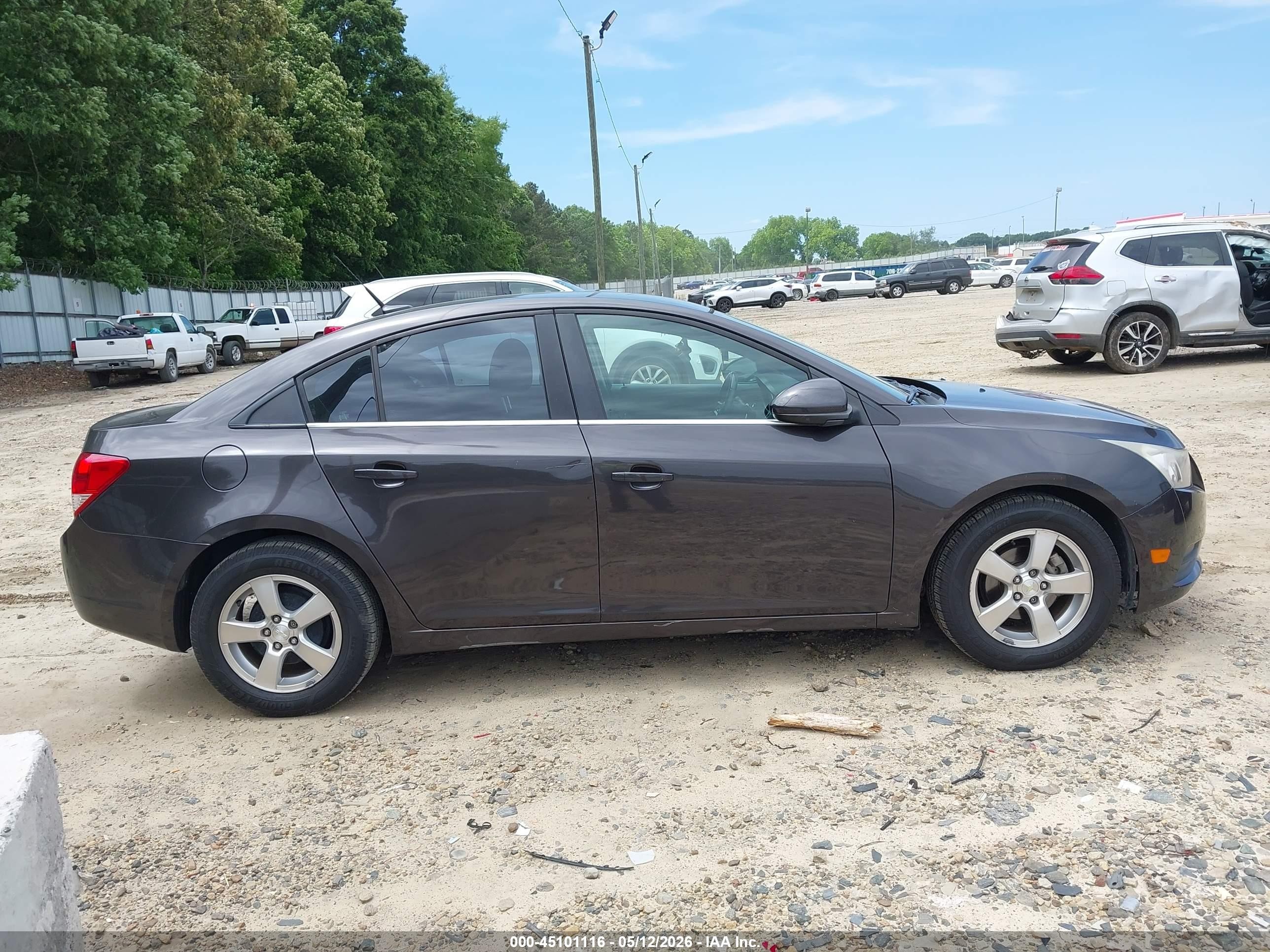 2014 Chevrolet Cruze 1lt Auto Gray vin: 1G1PC5SB7E7315094