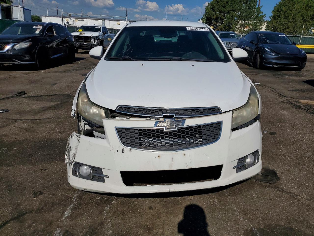 2014 Chevrolet Cruze Lt White vin: 1G1PC5SB7E7316617