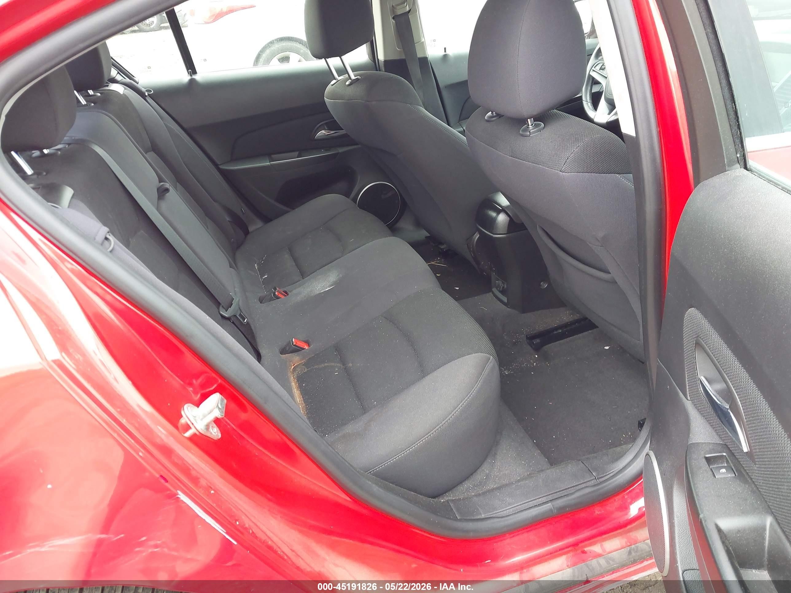 2014 Chevrolet Cruze 1lt Auto Red vin: 1G1PC5SB7E7317718