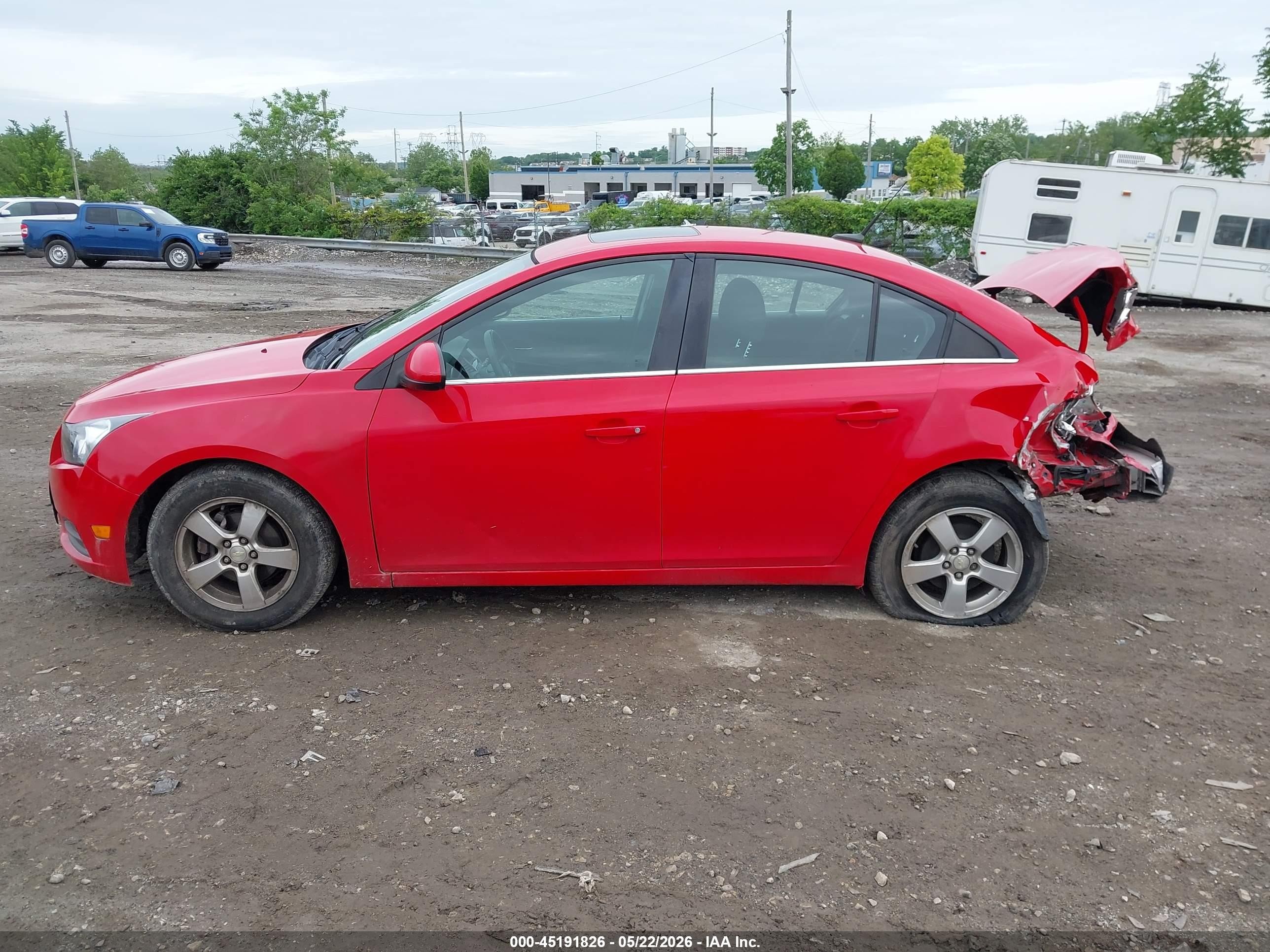 2014 Chevrolet Cruze 1lt Auto Red vin: 1G1PC5SB7E7317718