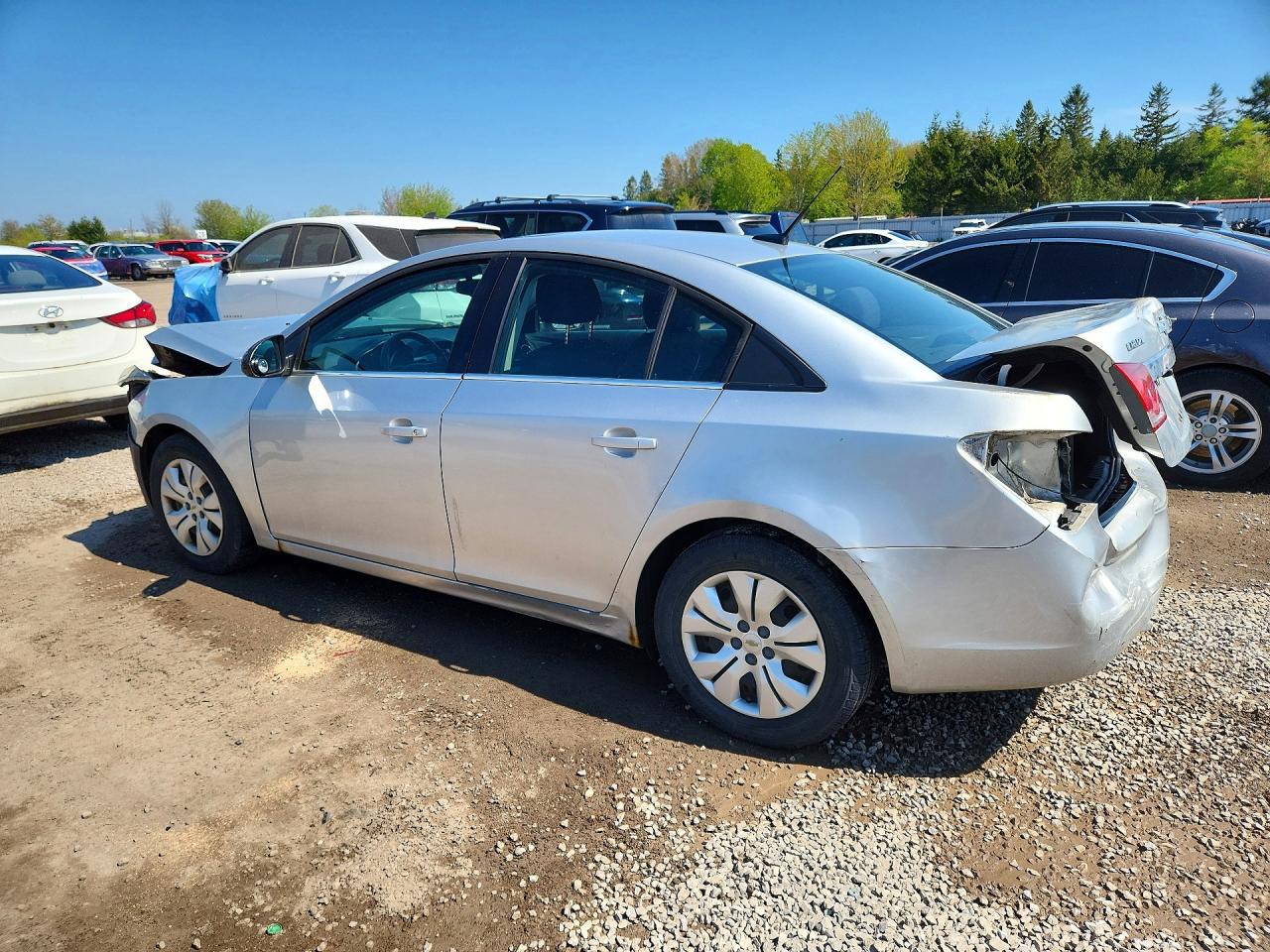 2014 Chevrolet Cruze Lt Silver vin: 1G1PC5SB7E7319646