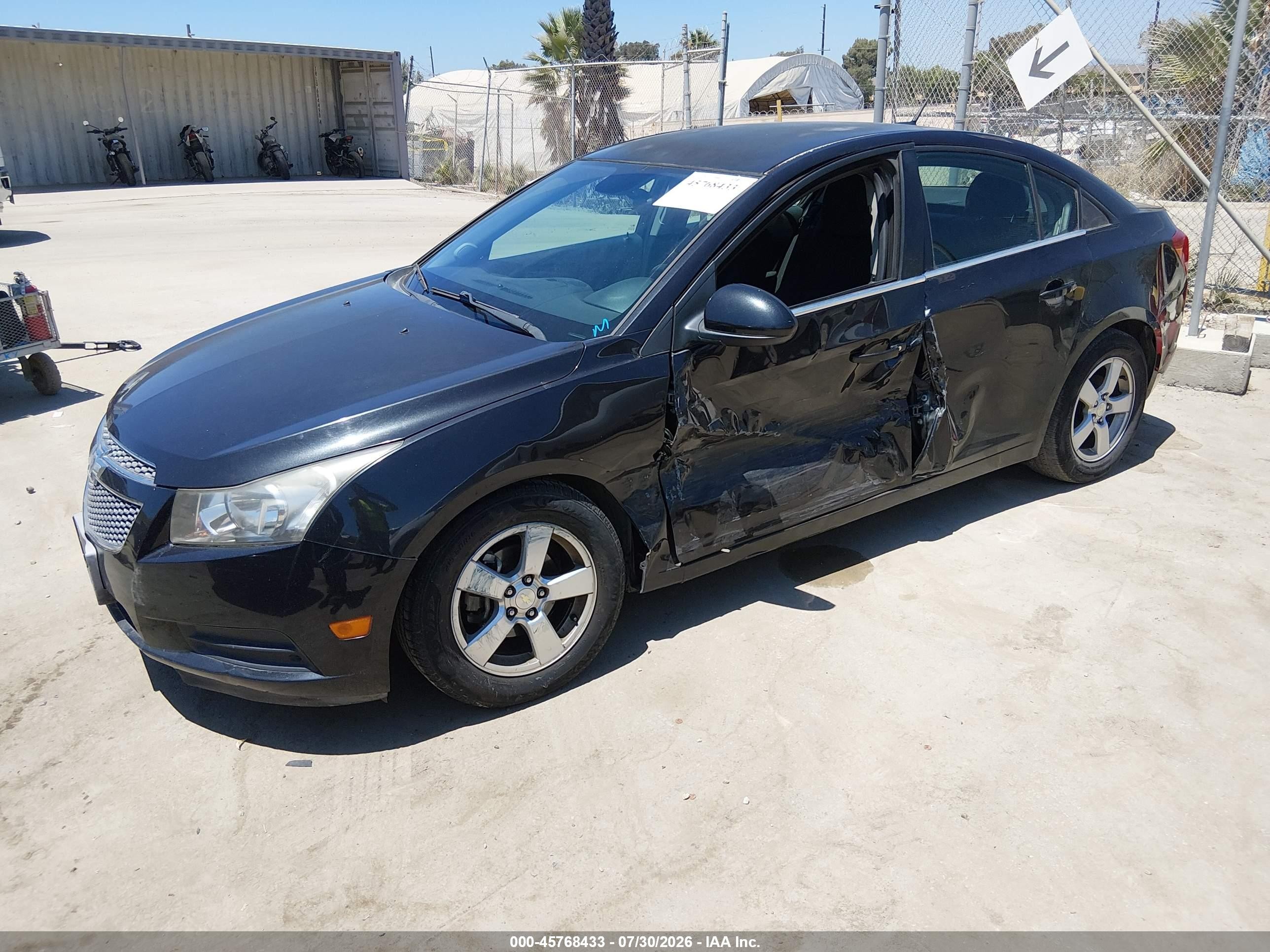 2014 Chevrolet Cruze 1lt Auto Черный vin: 1G1PC5SB7E7375358