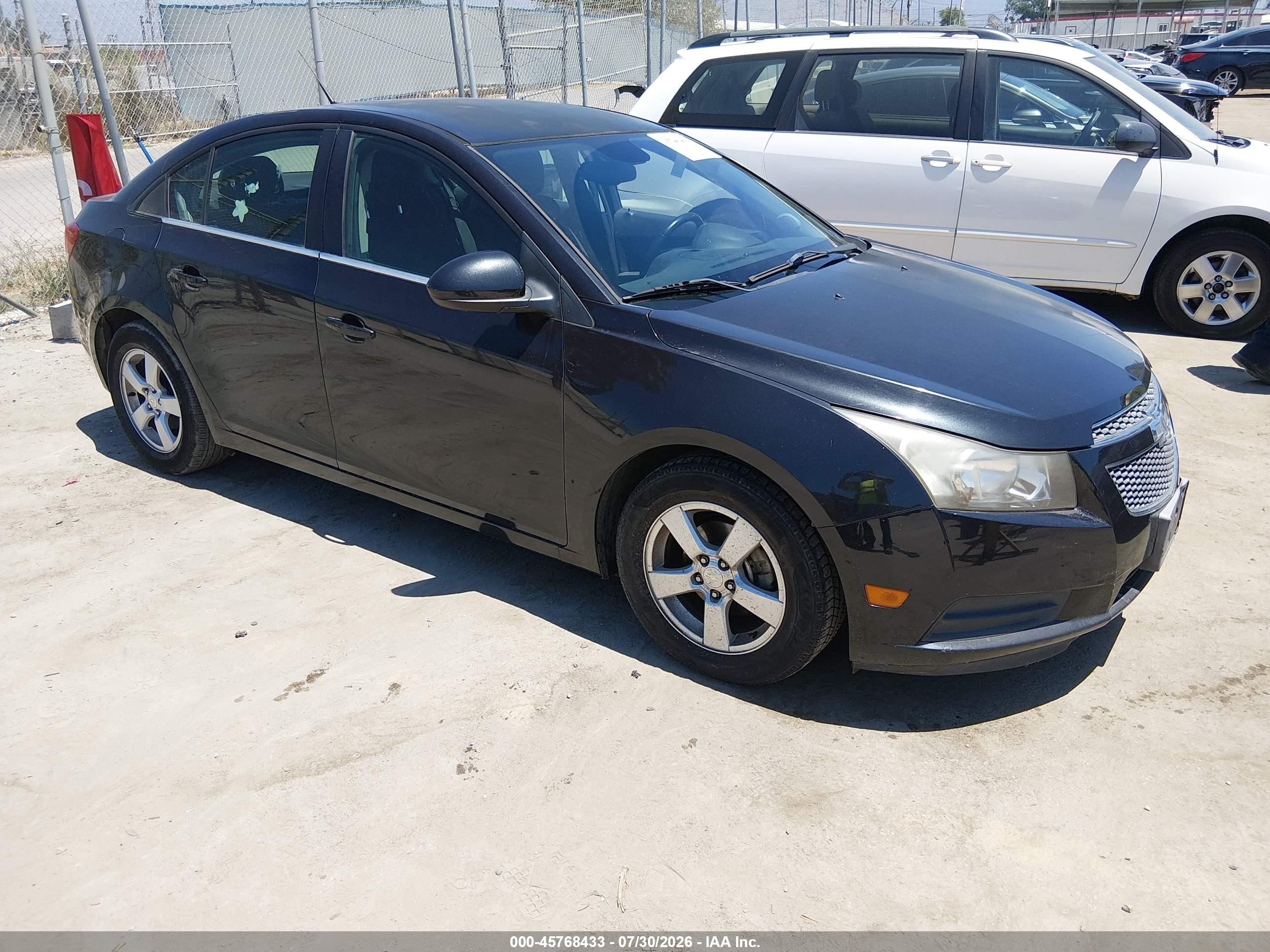 2014 Chevrolet Cruze 1lt Auto Черный vin: 1G1PC5SB7E7375358