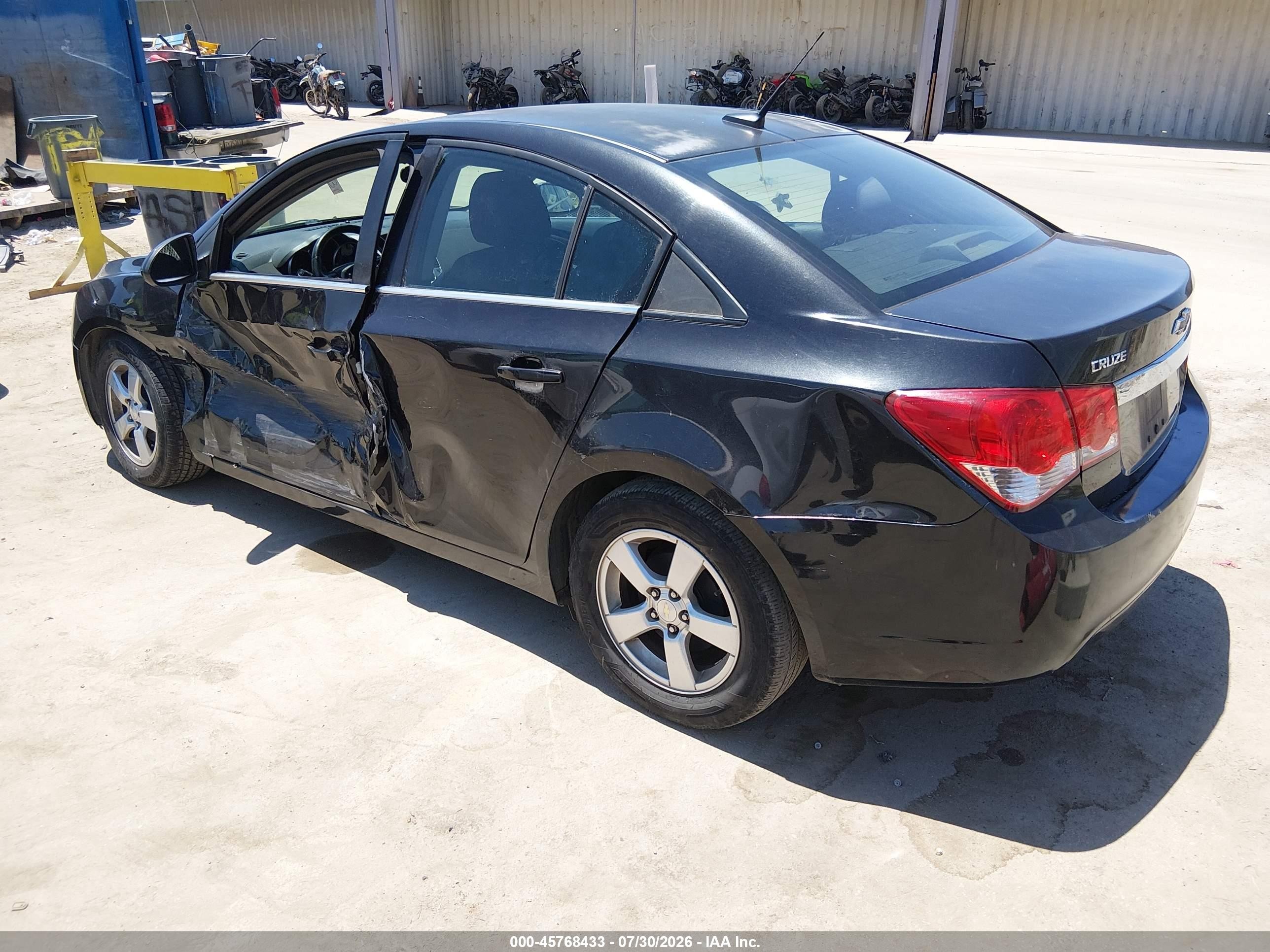 2014 Chevrolet Cruze 1lt Auto Черный vin: 1G1PC5SB7E7375358