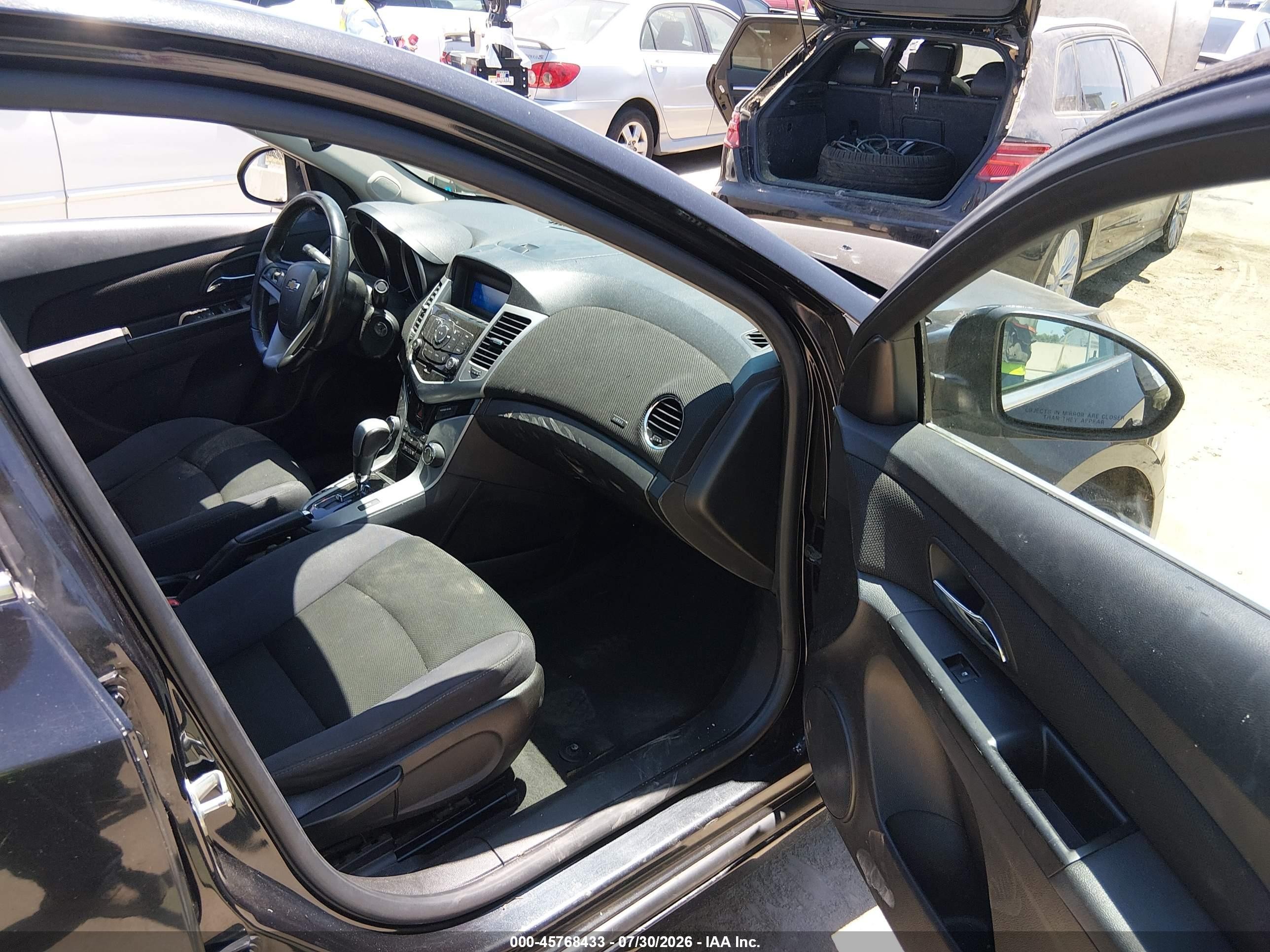 2014 Chevrolet Cruze 1lt Auto Черный vin: 1G1PC5SB7E7375358