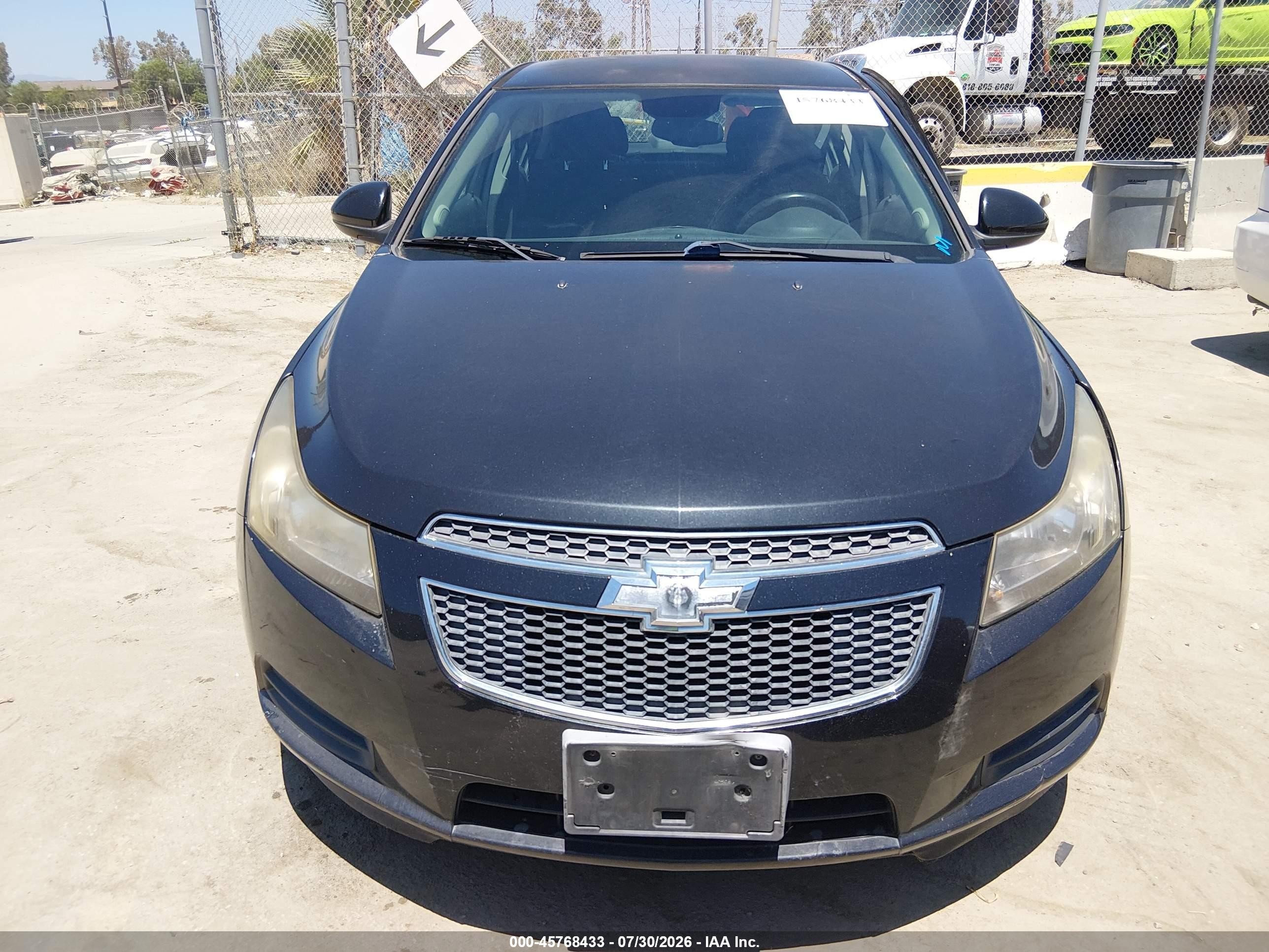 2014 Chevrolet Cruze 1lt Auto Черный vin: 1G1PC5SB7E7375358