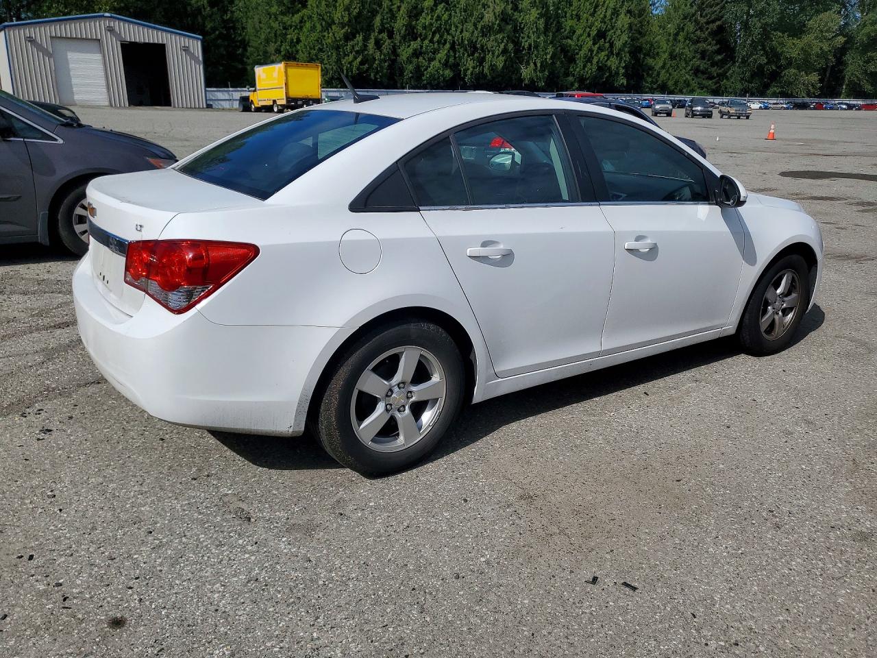 2014 Chevrolet Cruze Lt White vin: 1G1PC5SB7E7380852