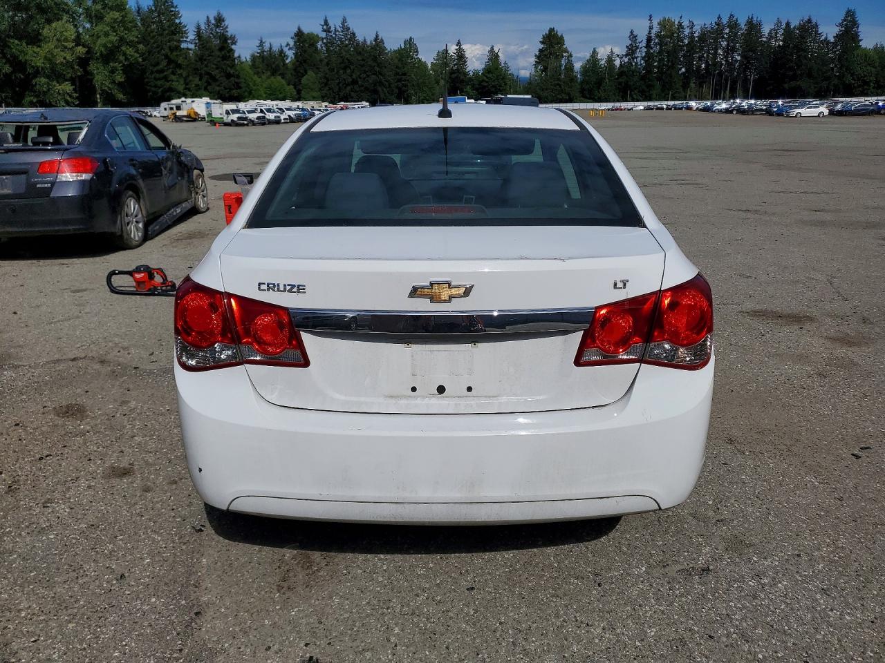 2014 Chevrolet Cruze Lt White vin: 1G1PC5SB7E7380852