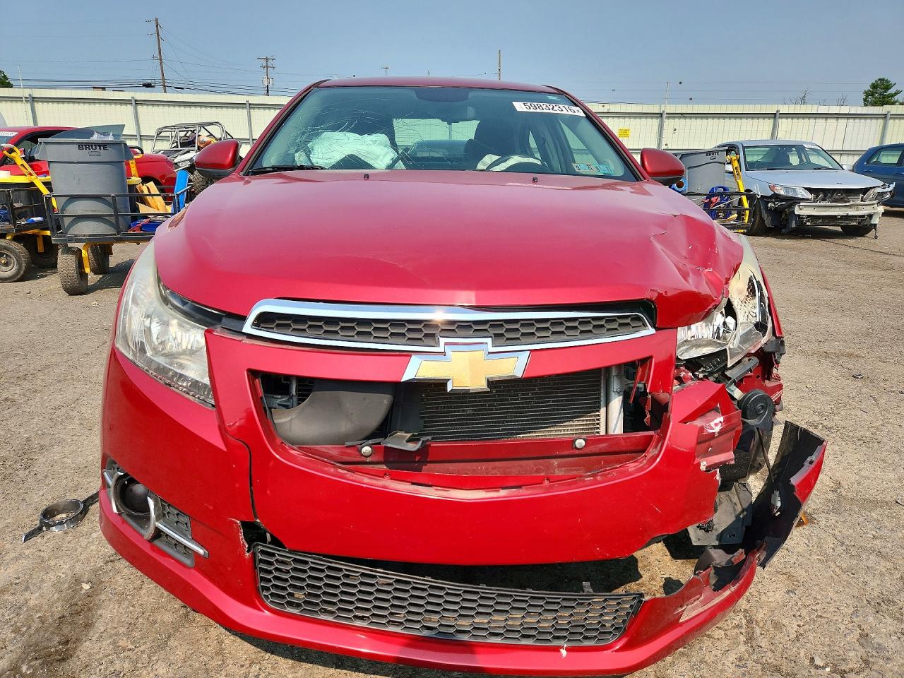 2014 Chevrolet Cruze Lt Red vin: 1G1PC5SB7E7388983
