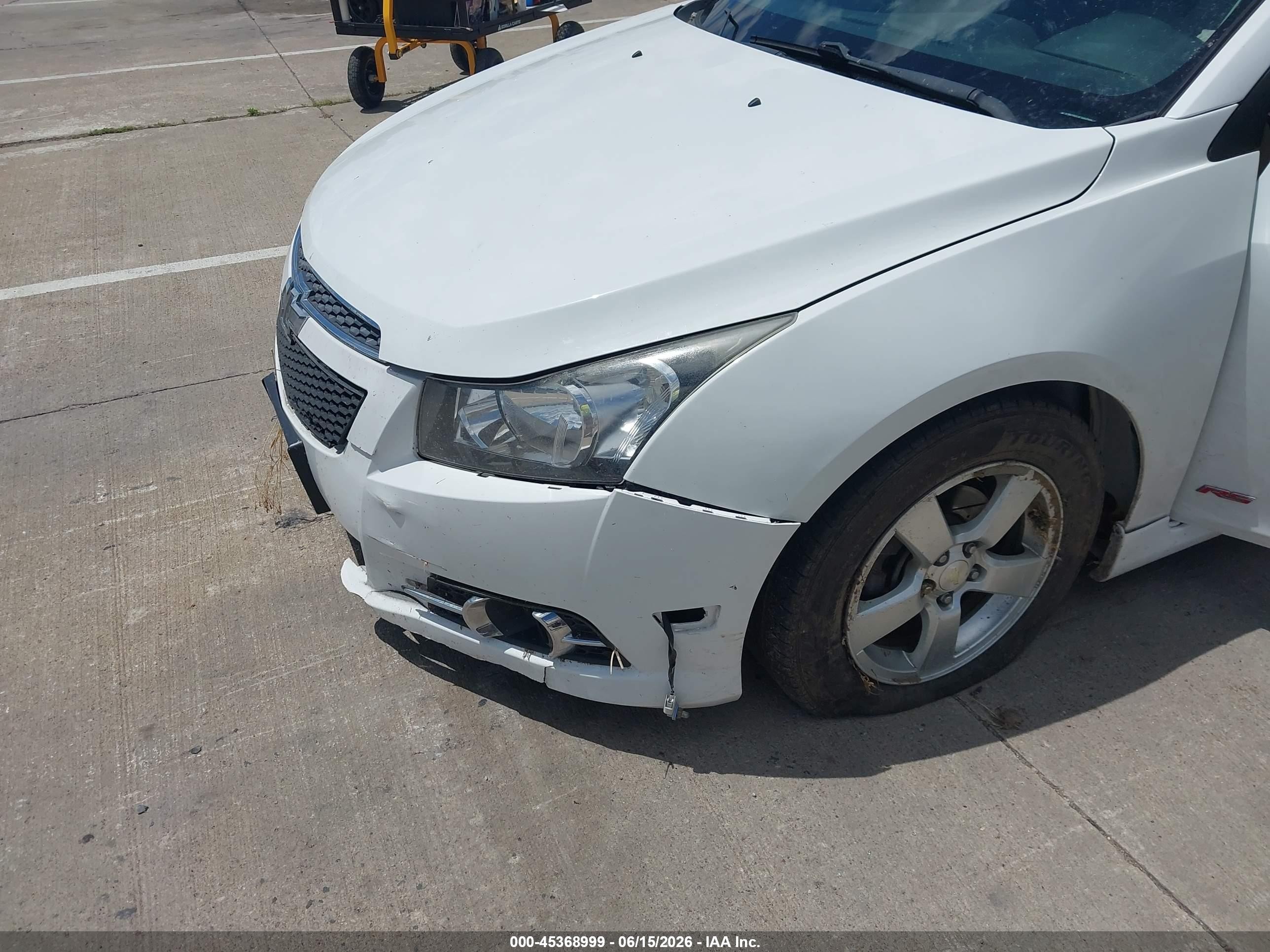 2014 Chevrolet Cruze 1lt Auto White vin: 1G1PC5SB7E7407225