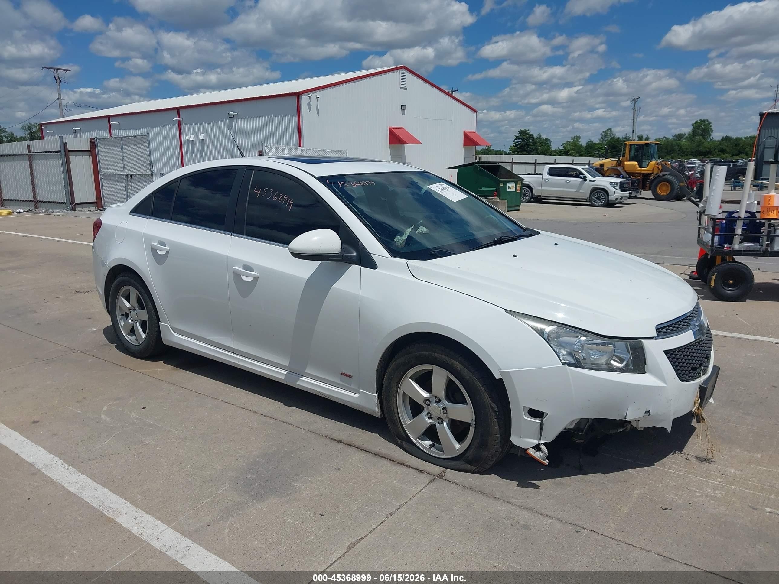 2014 Chevrolet Cruze 1lt Auto White vin: 1G1PC5SB7E7407225