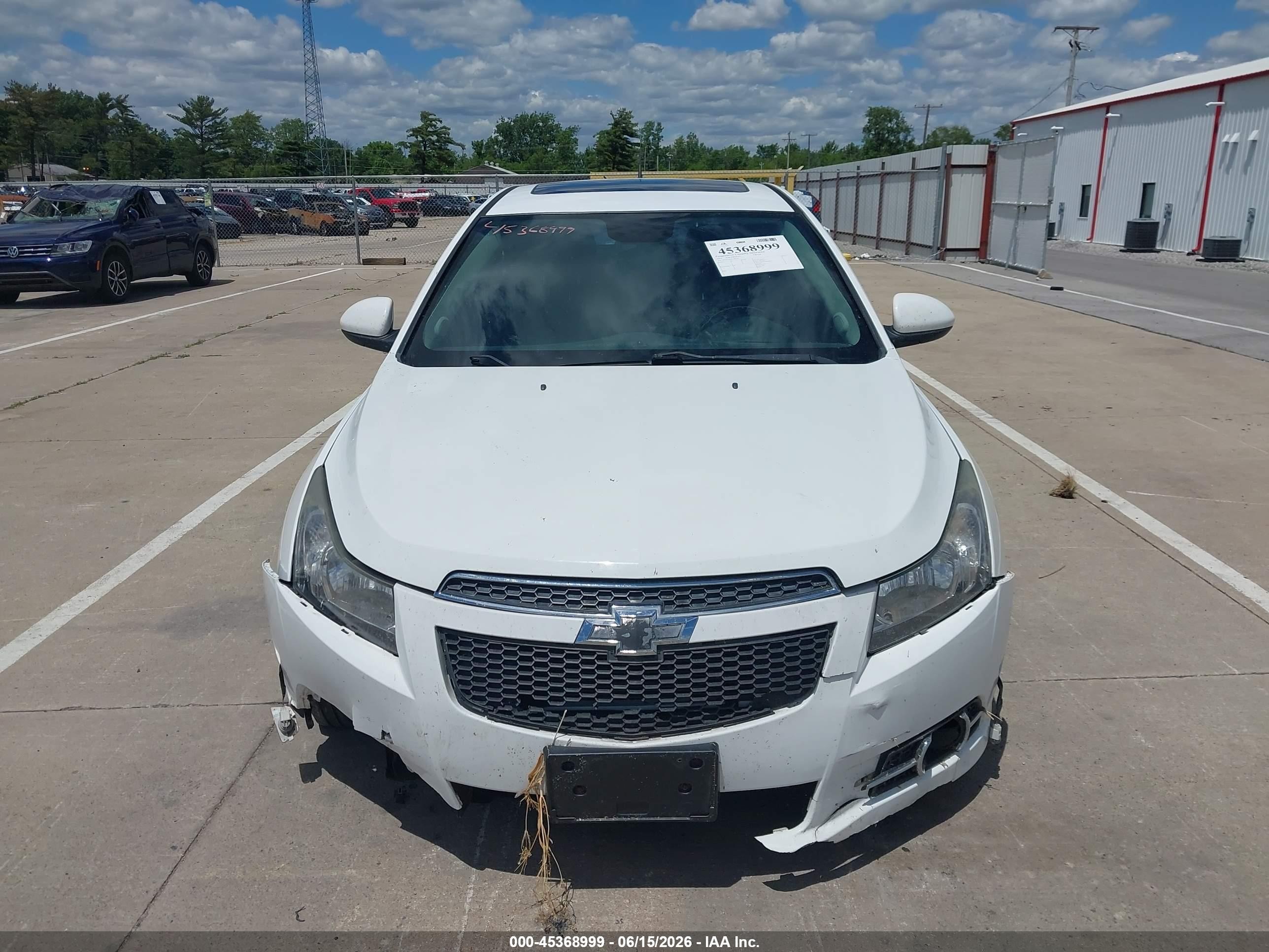 2014 Chevrolet Cruze 1lt Auto White vin: 1G1PC5SB7E7407225