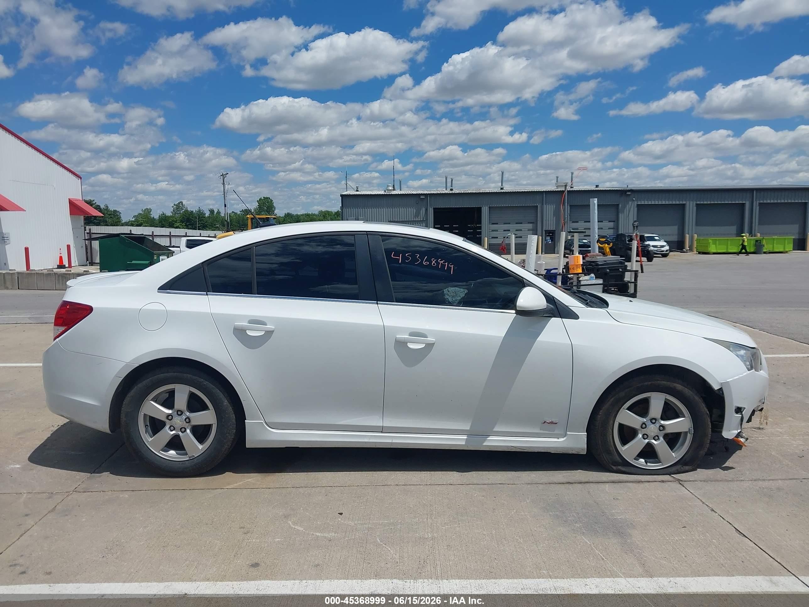 2014 Chevrolet Cruze 1lt Auto White vin: 1G1PC5SB7E7407225
