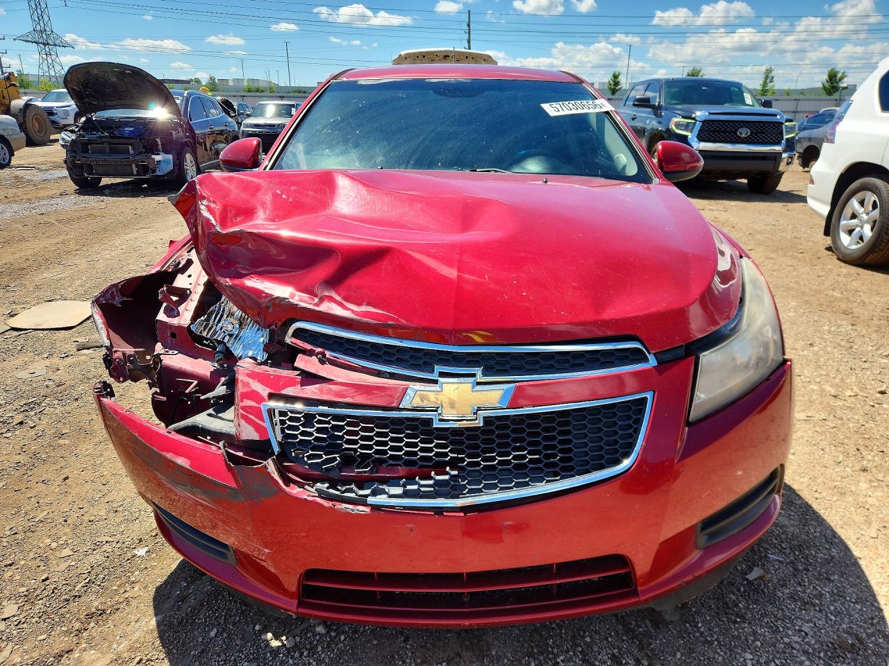 2014 Chev Cruze Red vin: 1G1PC5SB7E7424543