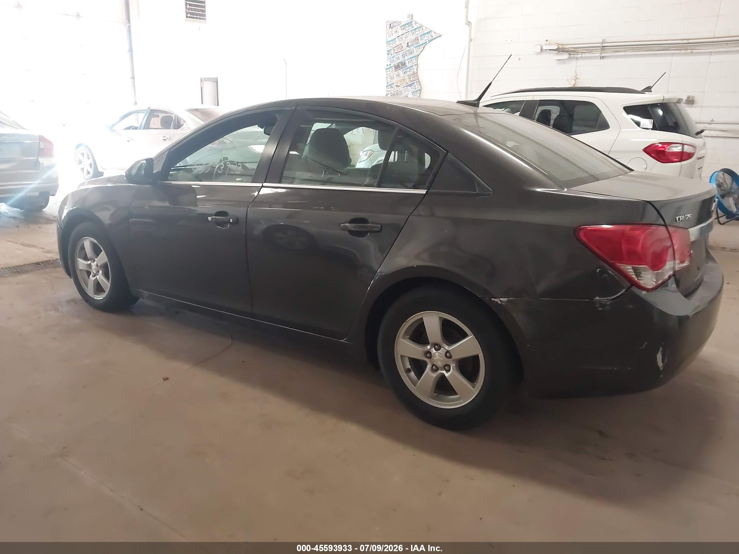 2014 Chevrolet Cruze 1lt Auto Gray vin: 1G1PC5SB7E7442038