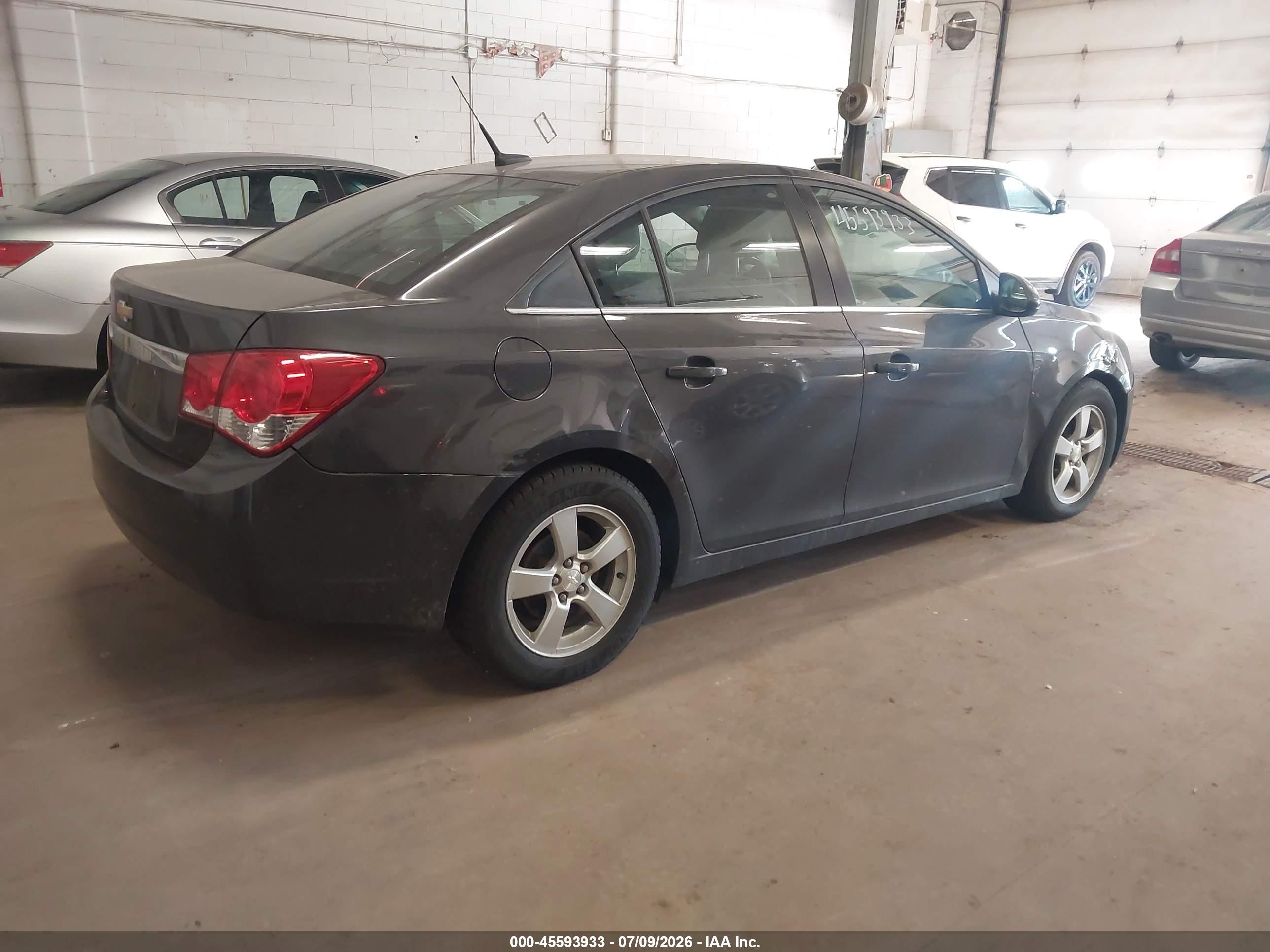 2014 Chevrolet Cruze 1lt Auto Gray vin: 1G1PC5SB7E7442038